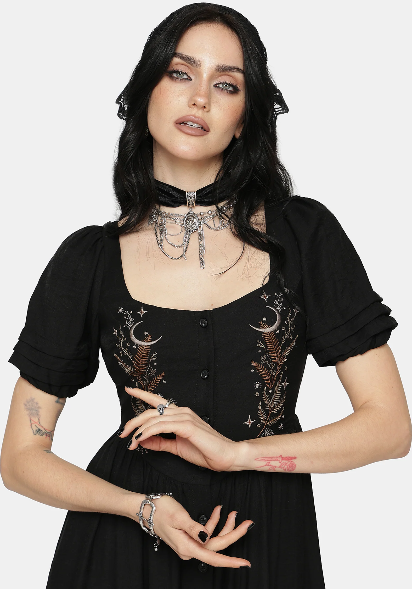 Abellona Embroidered Midi Dress - Image 2