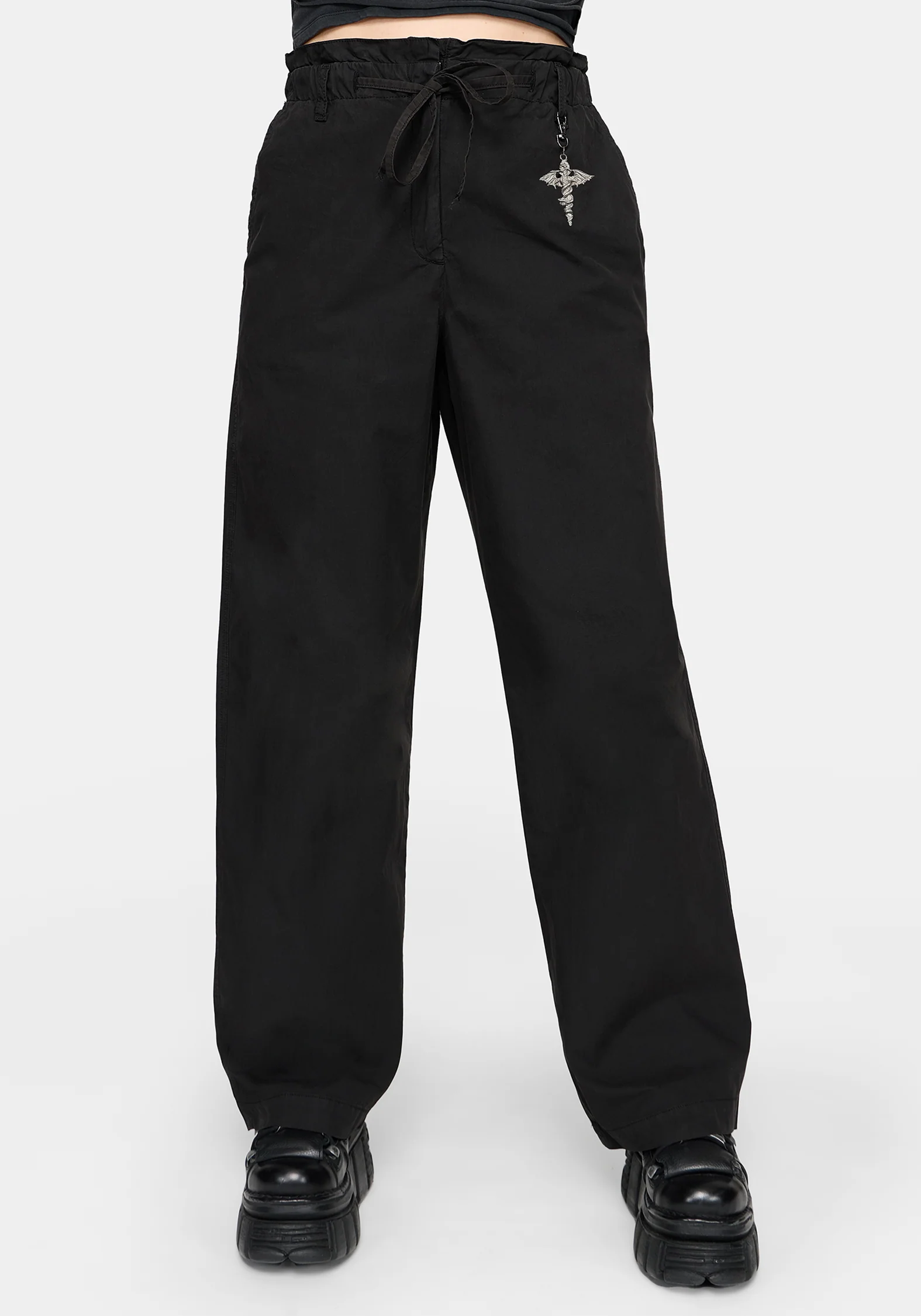 Ada Paperbag Tie Waist Trousers - Image 3
