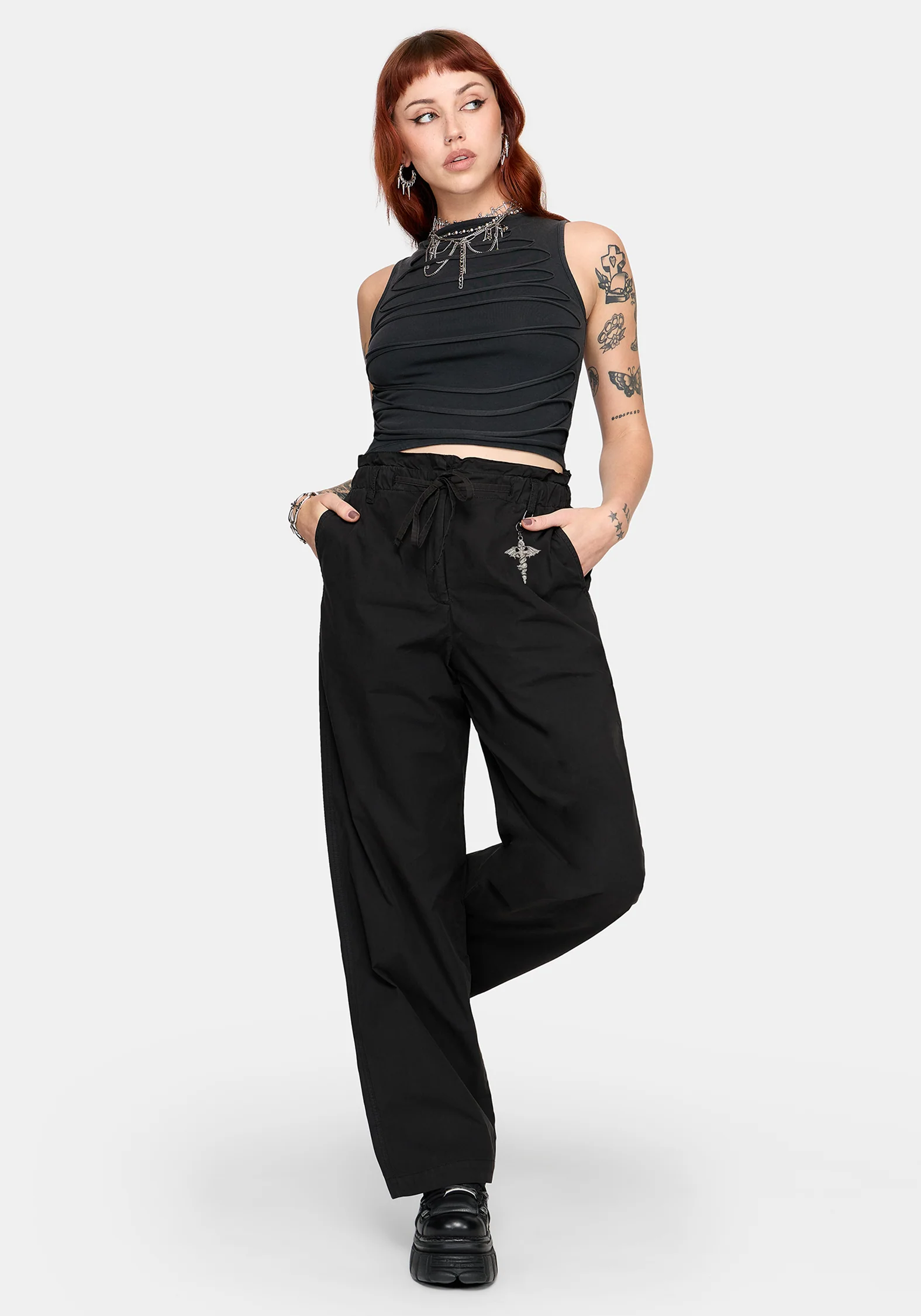 Ada Paperbag Tie Waist Trousers - Image 5