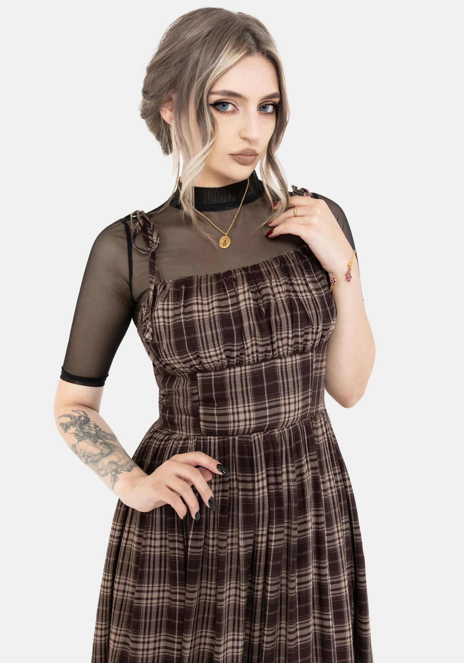 Adra Prüfen Cami Krawatte Riemen Midi Kleid - Image 5