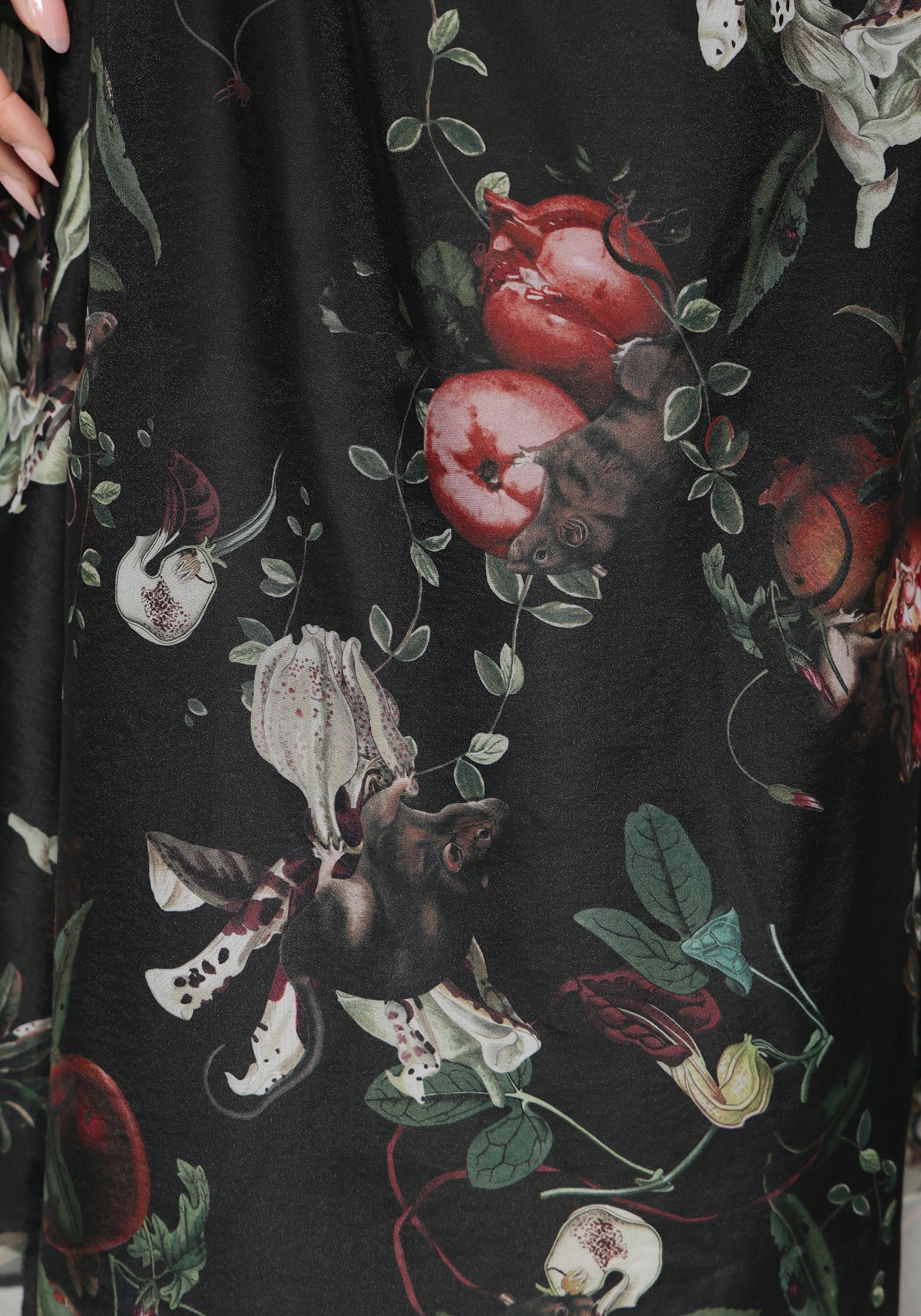 Anara Fruit Print Twist Front Midaxi Dress - Image 4