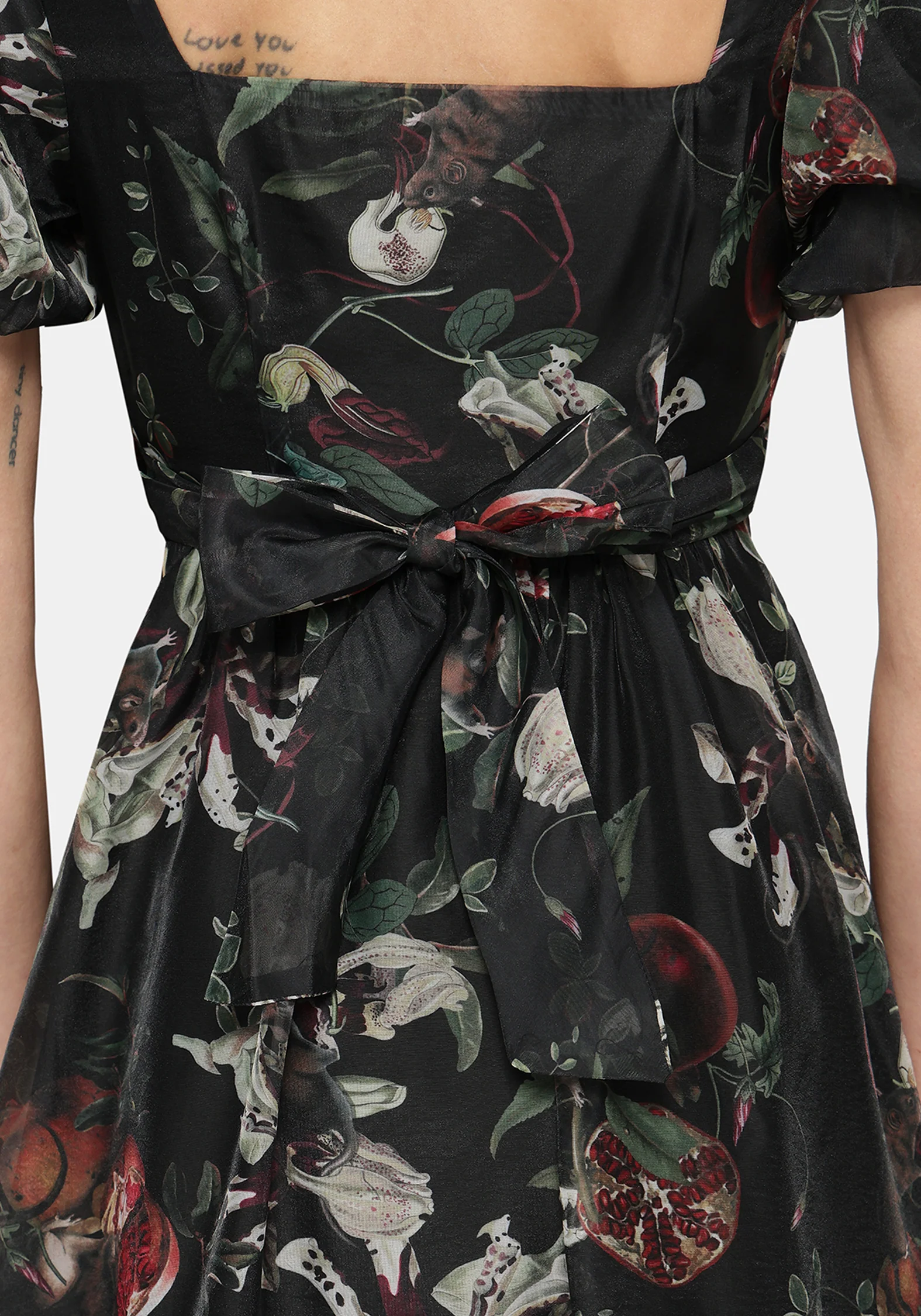 Anara Fruit Print Twist Front Midaxi Dress - Image 6