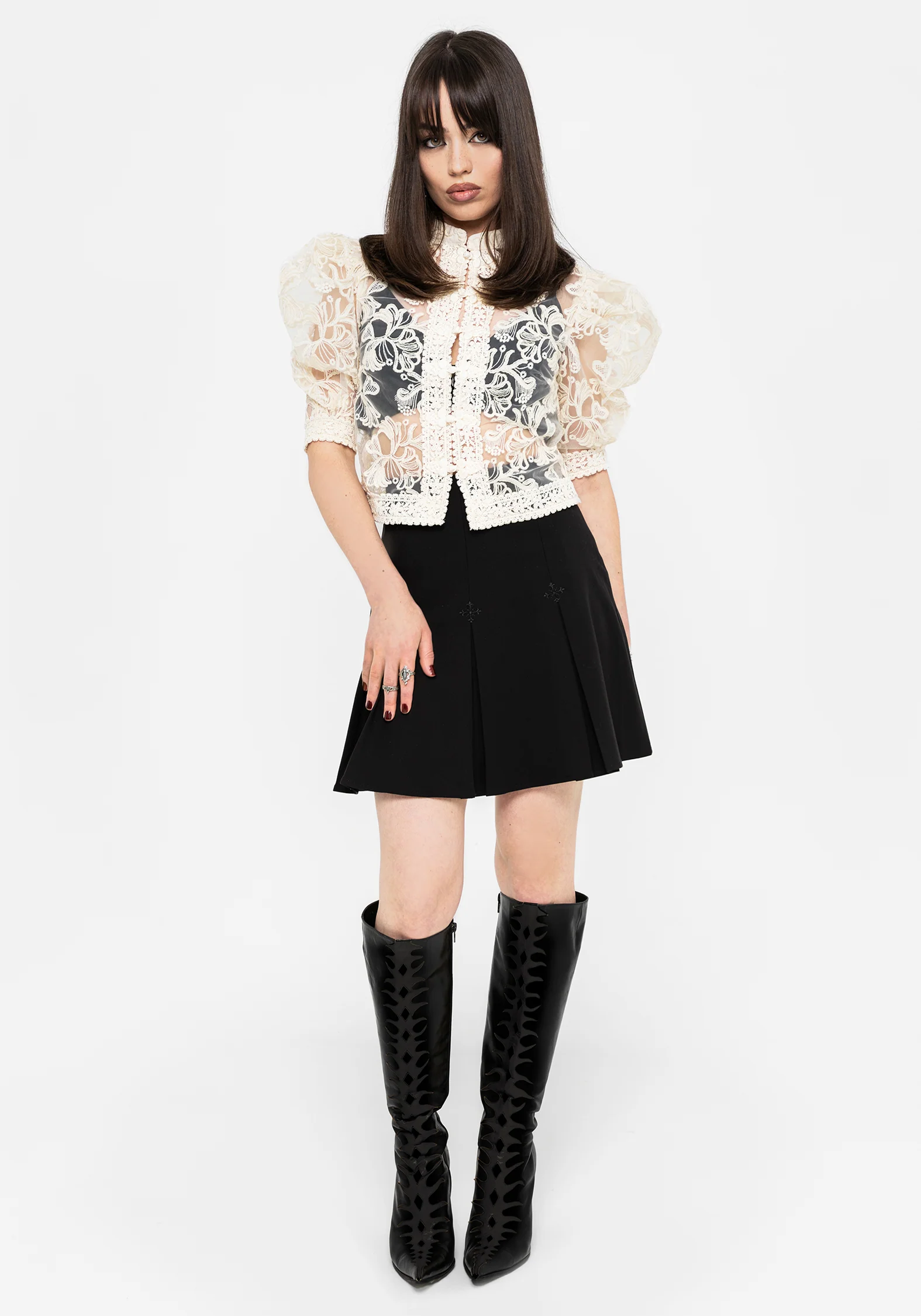 Angela Folk Embroidered Blouse - Image 4