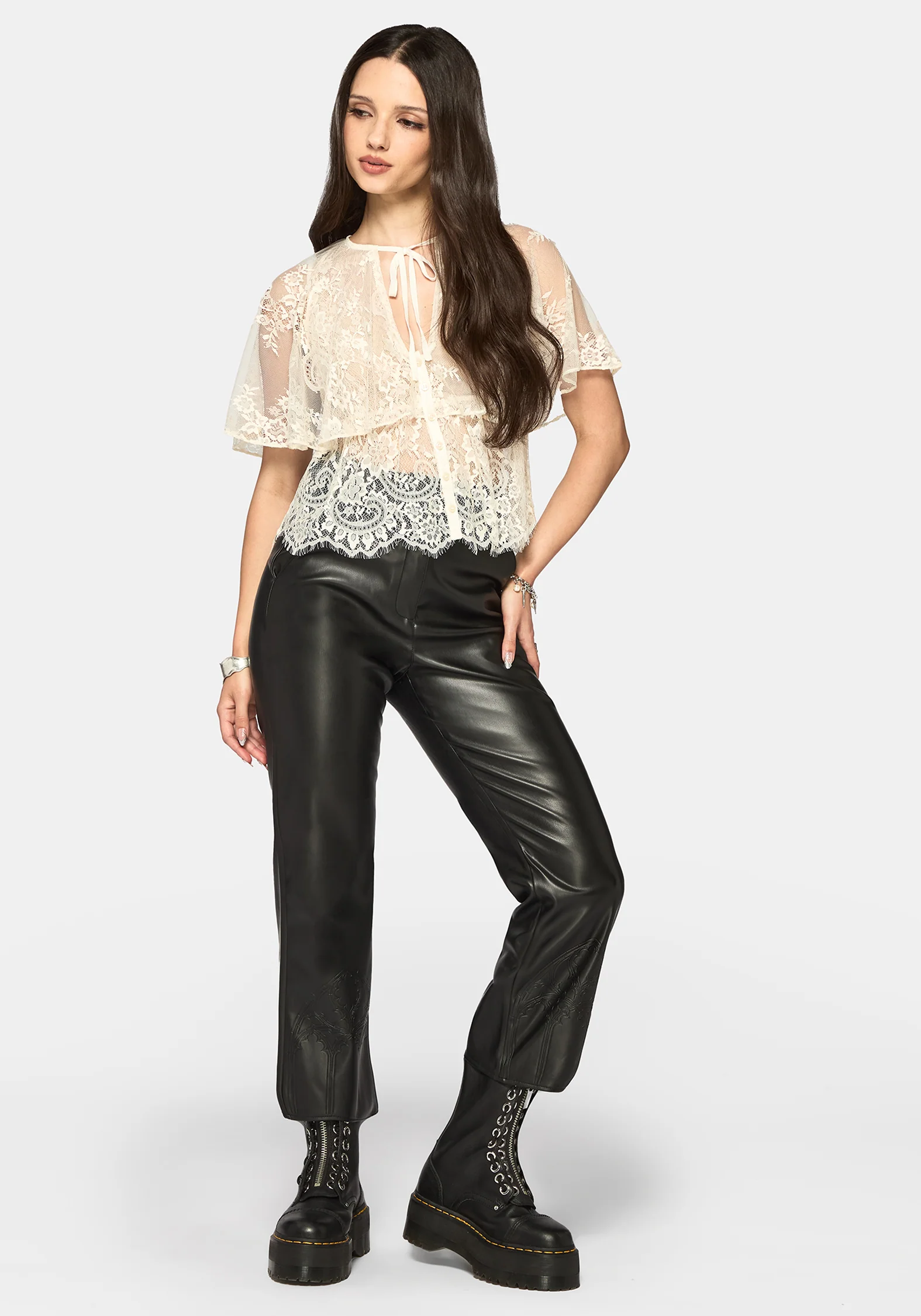 Ania Lace Cape Top - Image 4