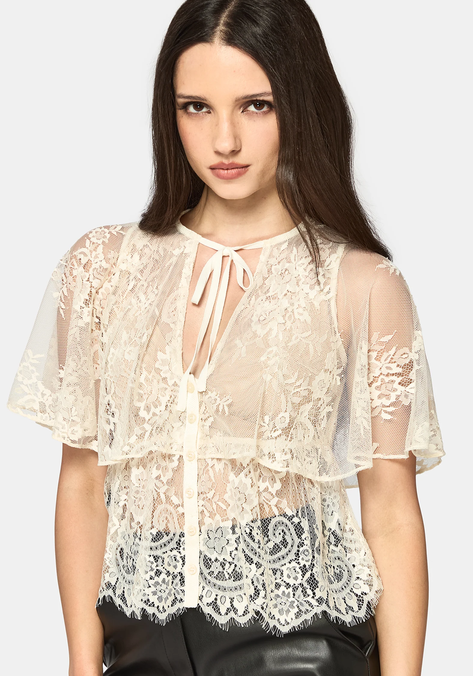 Ania Lace Cape Top - Image 6