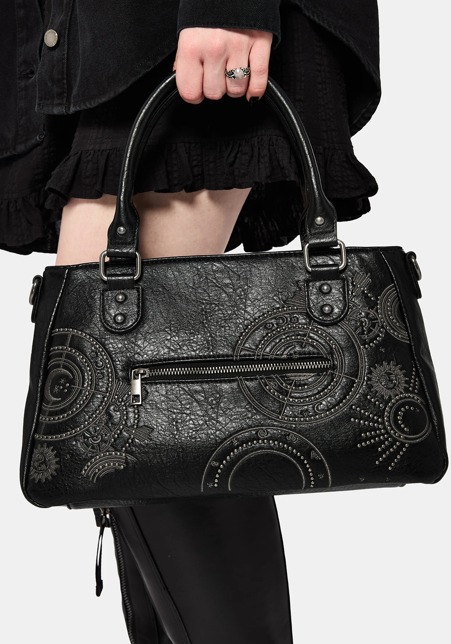 Asterielle Bestickt Rivet Handtasche