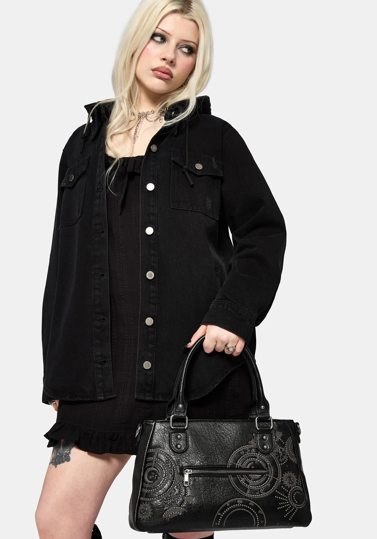 Asterielle Bestickt Rivet Handtasche - Image 8