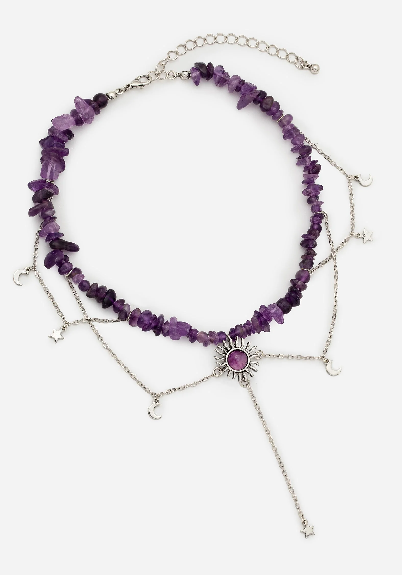 Aurora Edelstein Halsband Halskette - Lila - Image 6