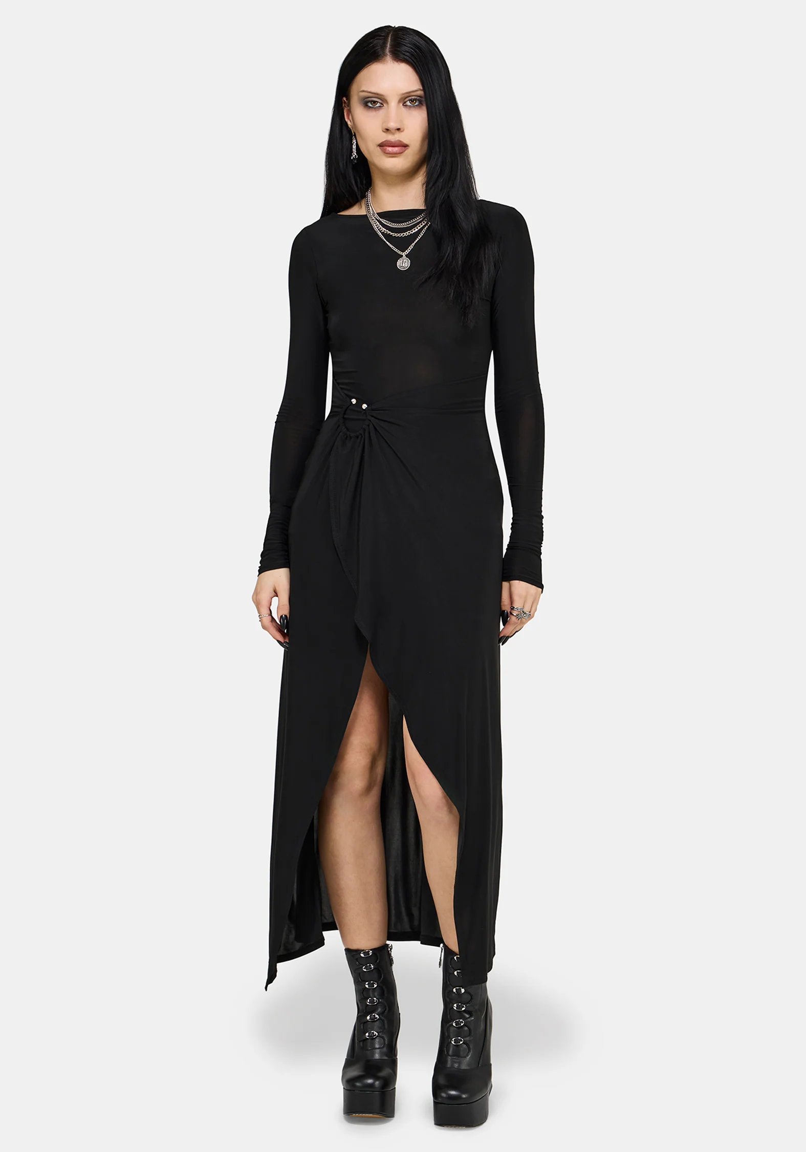 Bellamira Ring Taille Midaxi Kleid