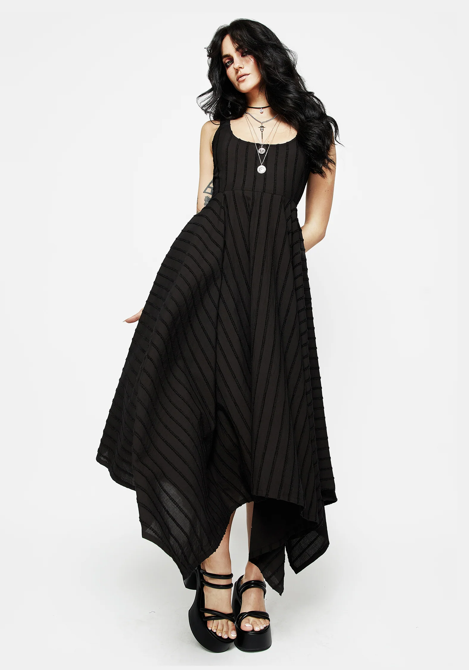 Blythe Taschentuch Saum Midaxi-Kleid Kleid - Image 5