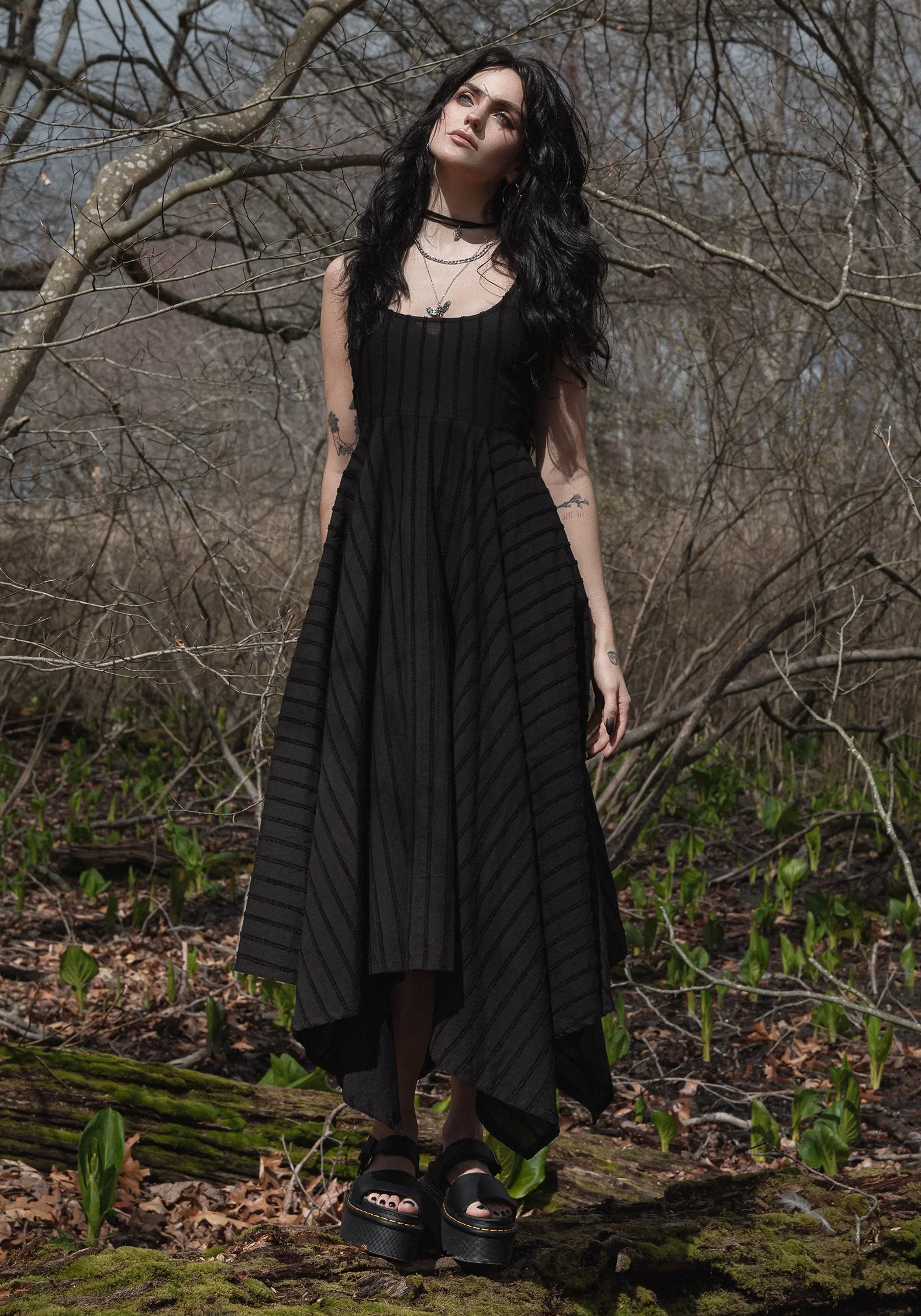 Blythe Taschentuch Saum Midaxi-Kleid Kleid - Image 6