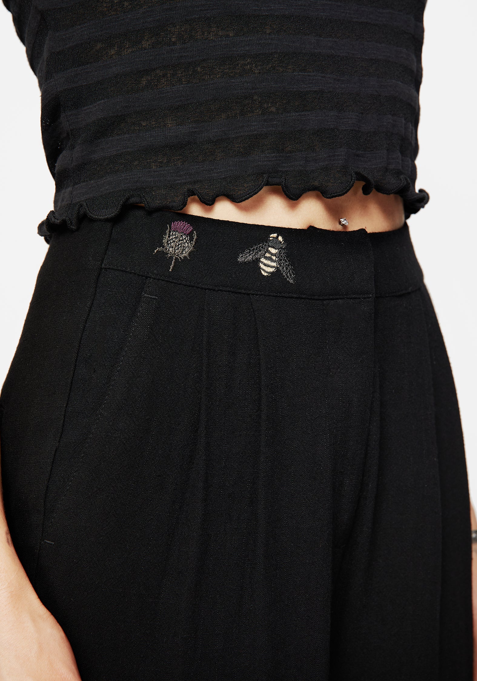 Chloris Bestickt Taille Ballon Hose - Image 2