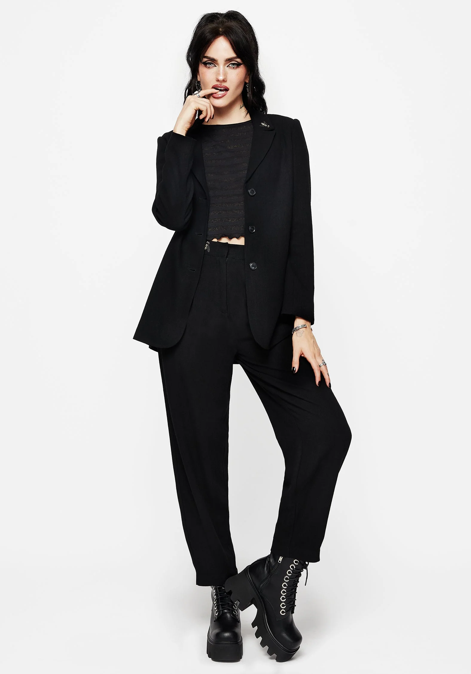 Chloris Bestickt Taille Ballon Hose - Image 7