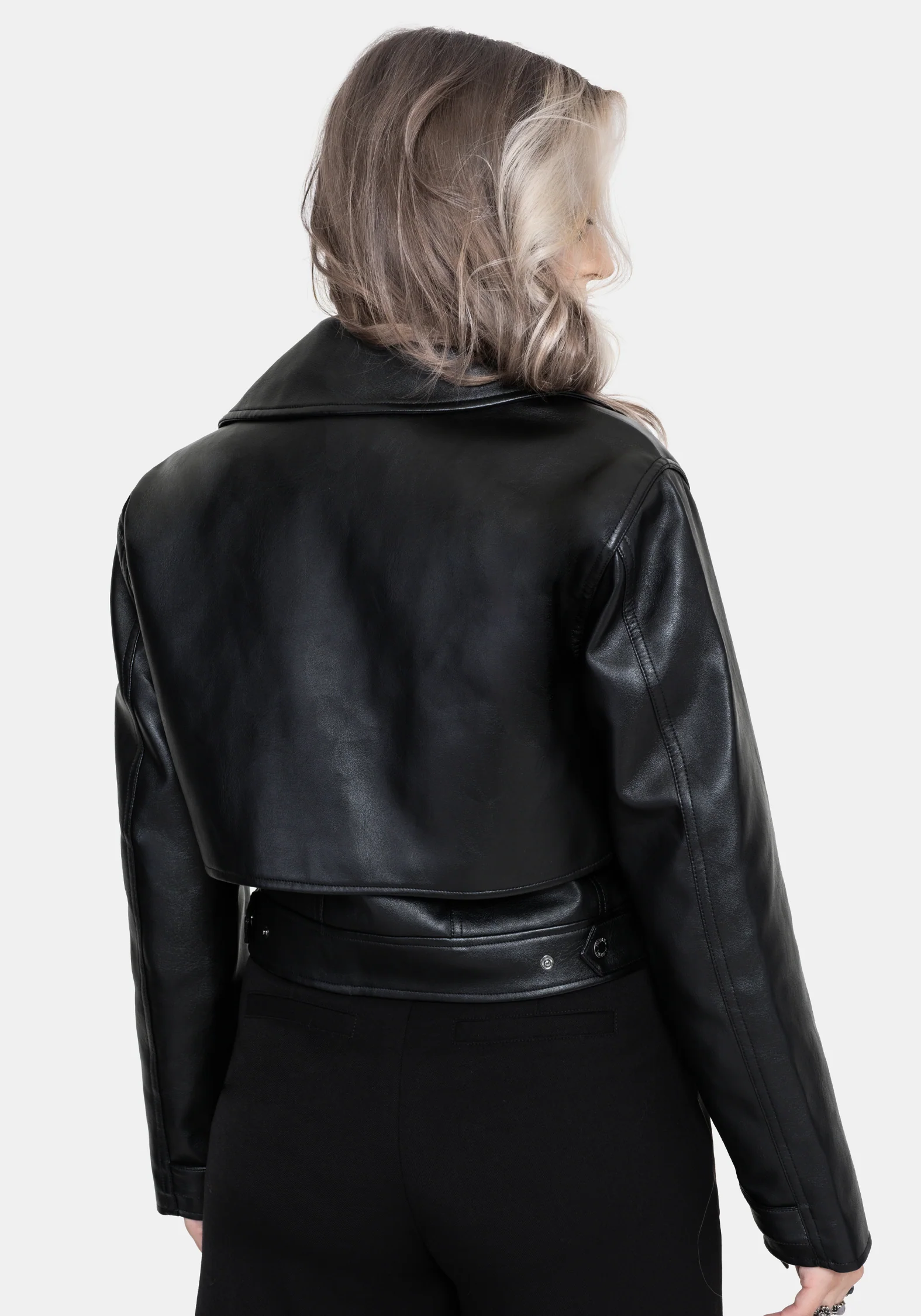 Clash Phönix Bestickt Kunst- Leder Jacke - Image 3