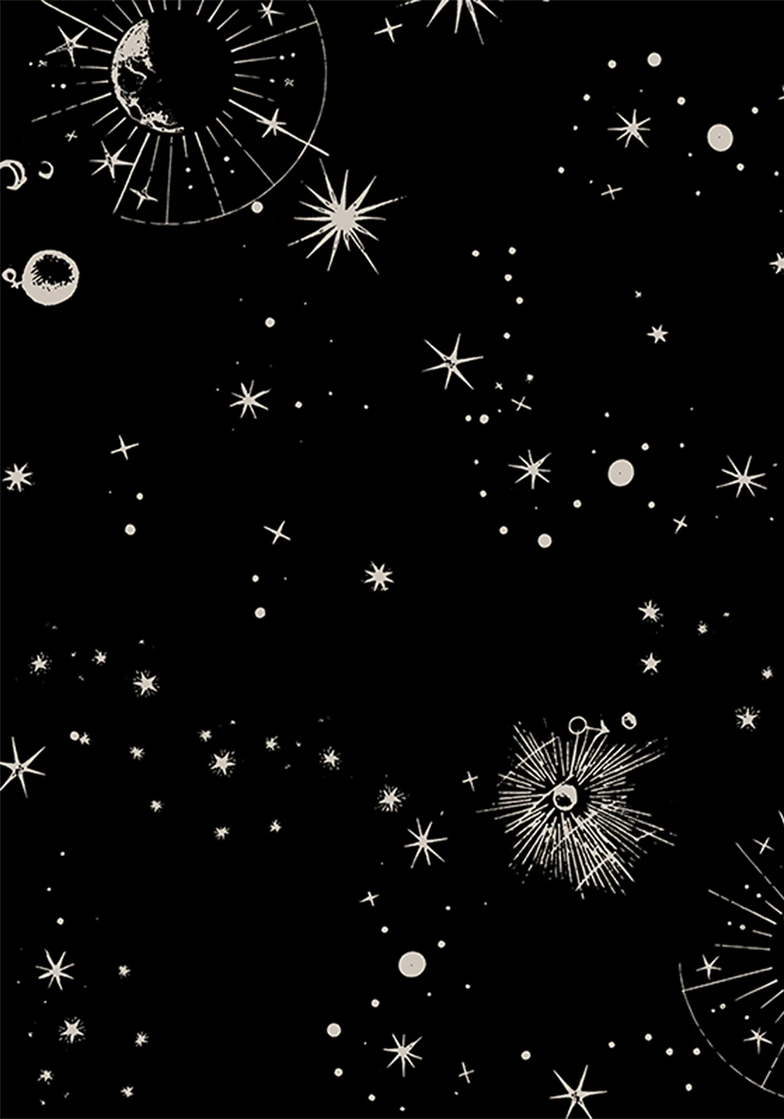 Comet Celestial Bedruckt Puffärmel Ärmel Midaxi Kleid - Image 7