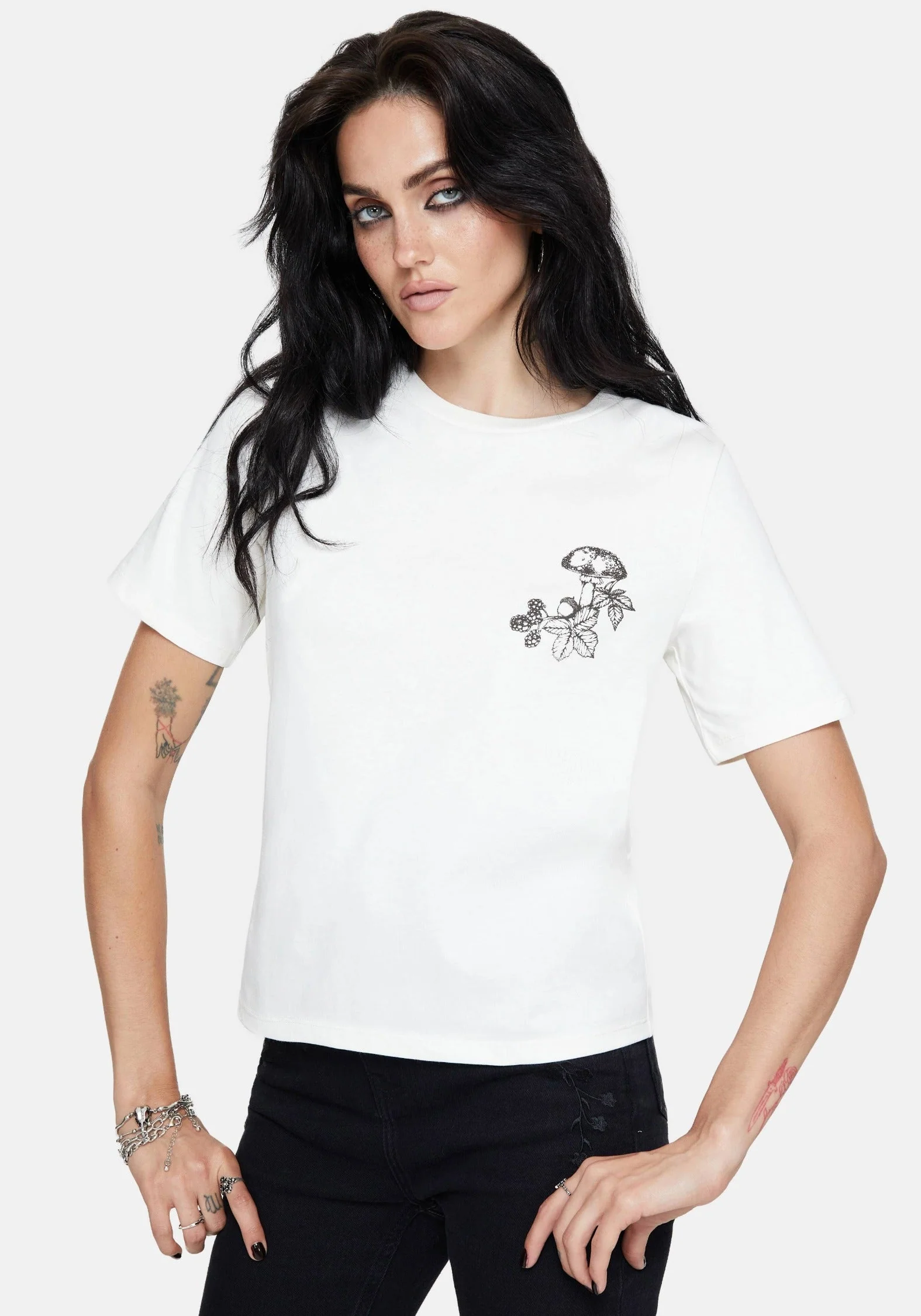 Cynthia Spinne Web Grafik Baumwolle T-Shirt - Image 6