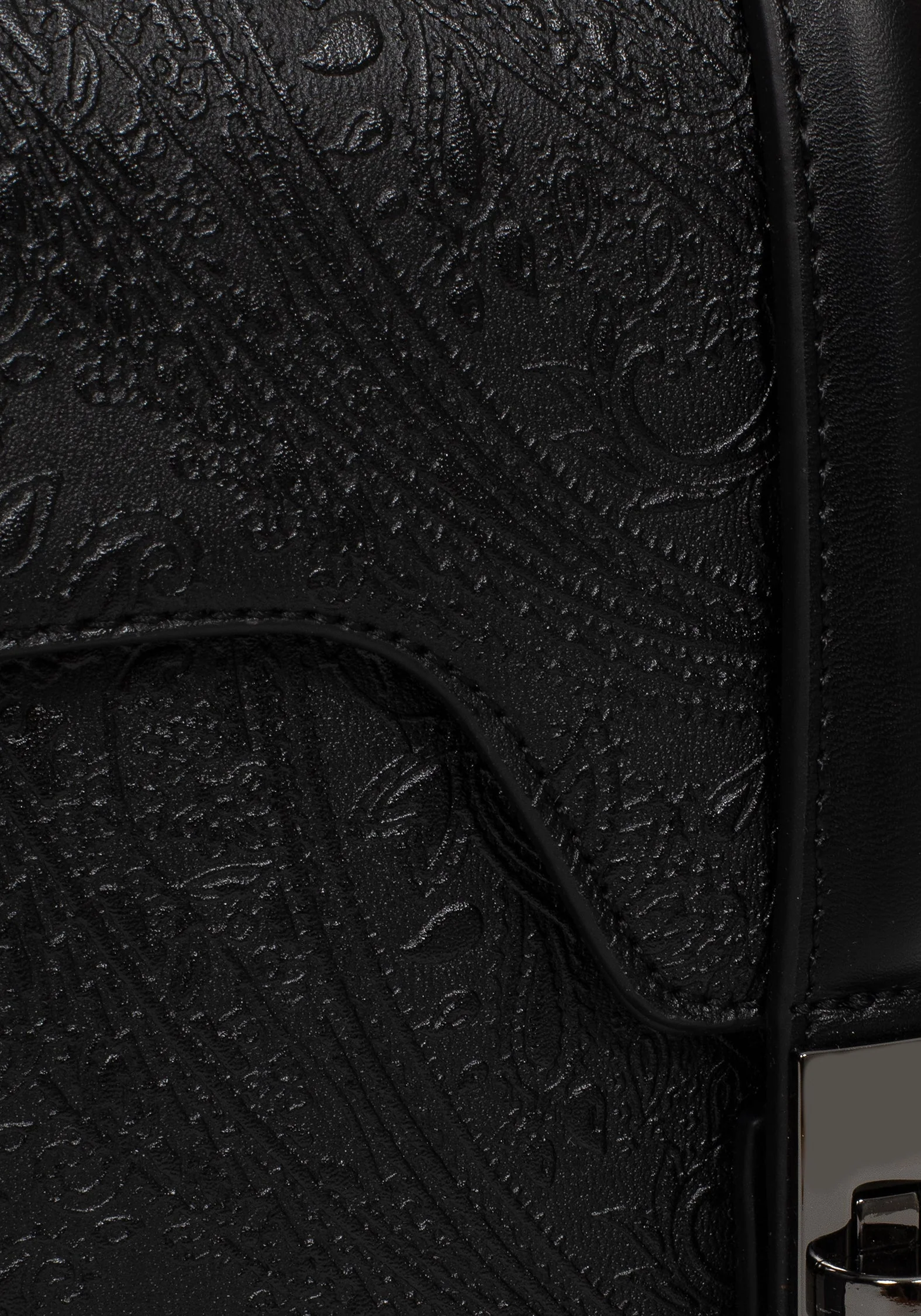 Cypress Paisley Geprägt Crossbody Schulranzen Tasche  Schwarz - Image 3