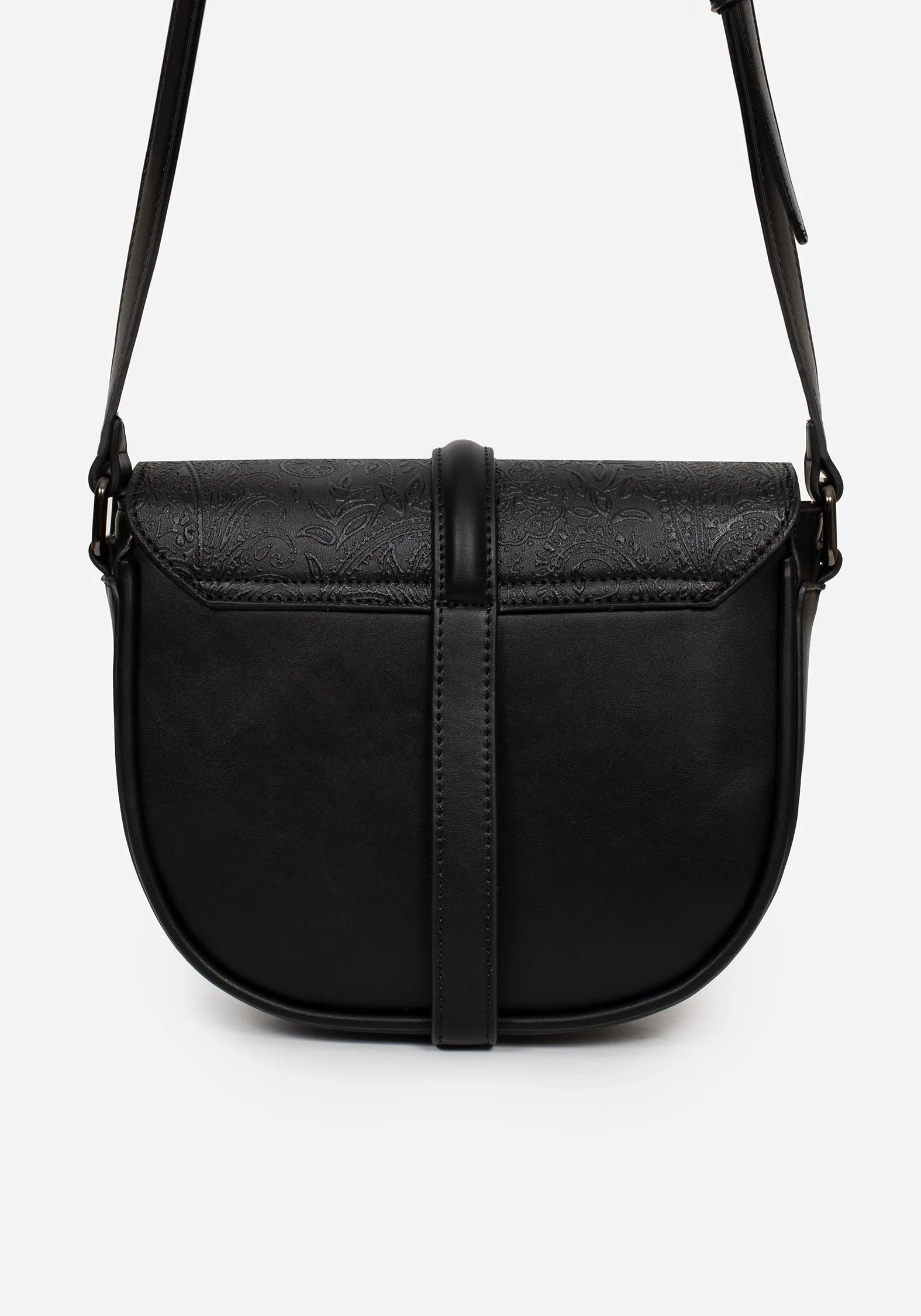 Cypress Paisley Geprägt Crossbody Schulranzen Tasche  Schwarz - Image 4