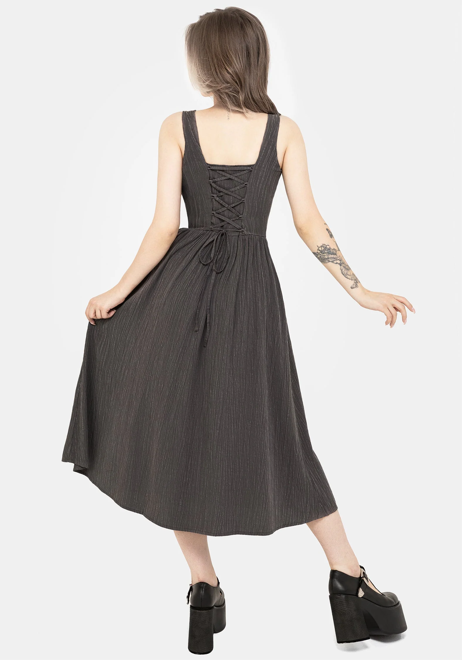 Darkside Korsett Midi Kleid - Image 3