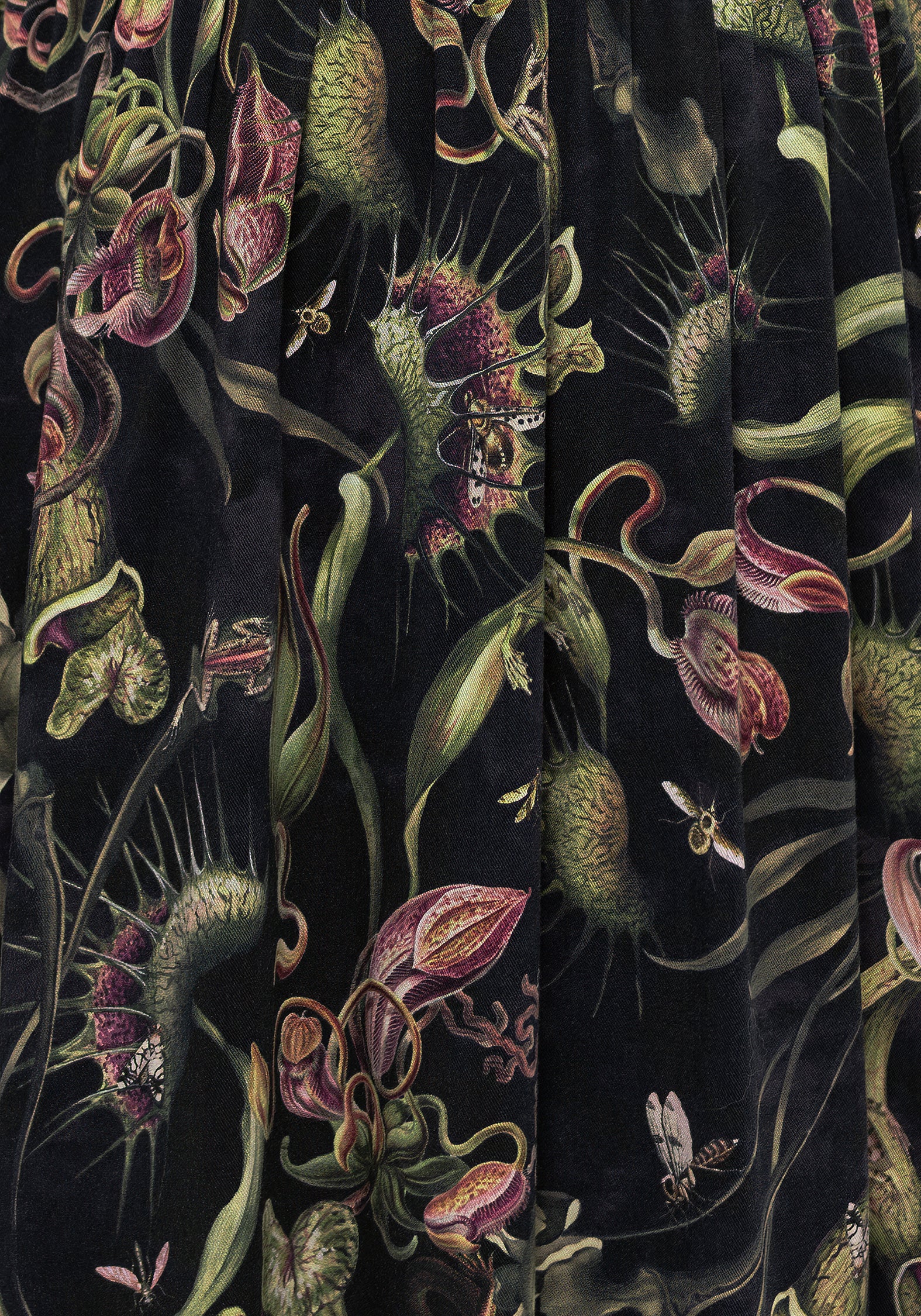 Dionaea Flytrap Print Plunge Maxi Dress - Image 8
