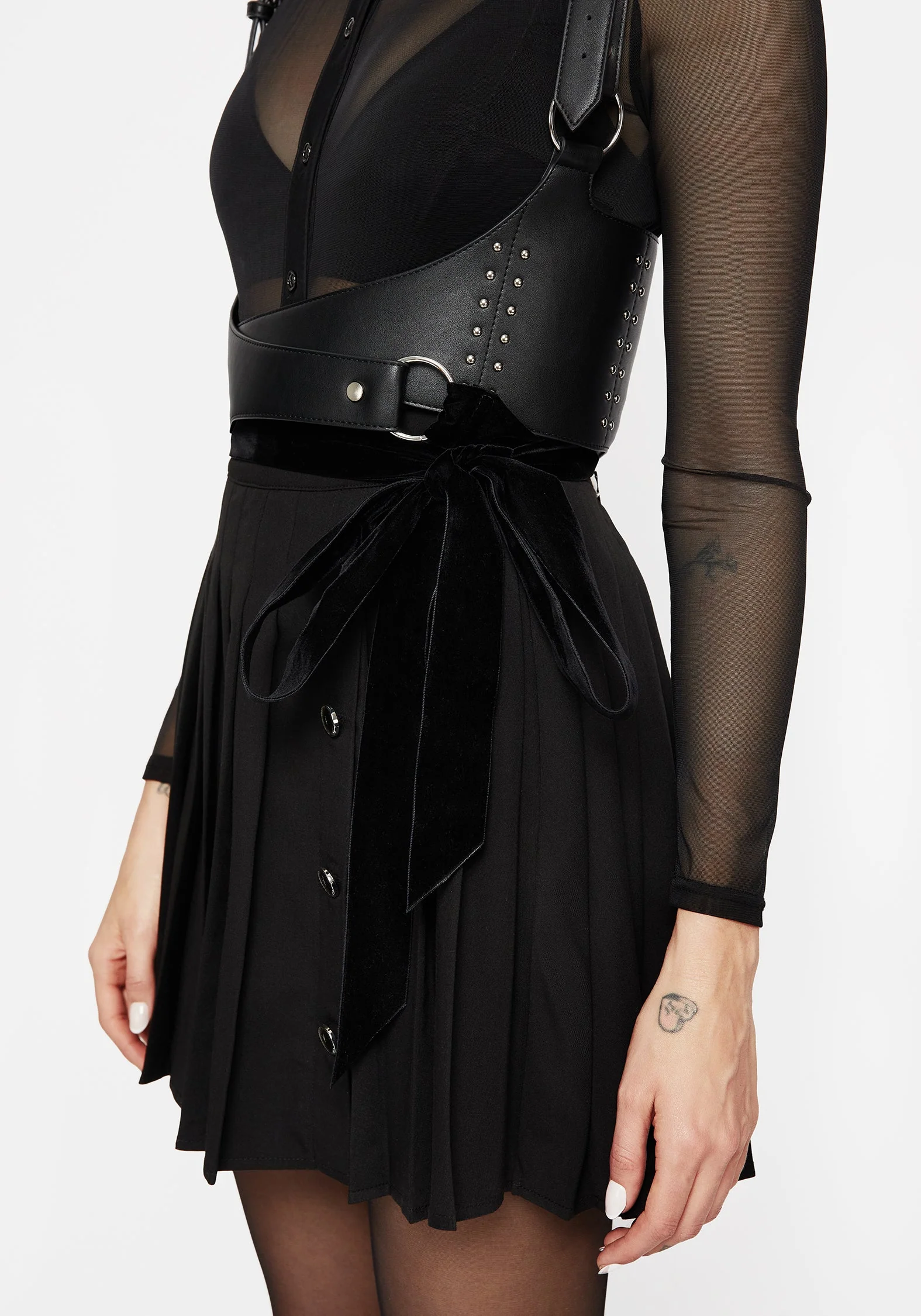 Dungeon Studded Leder Wickel Geschirr - Image 2