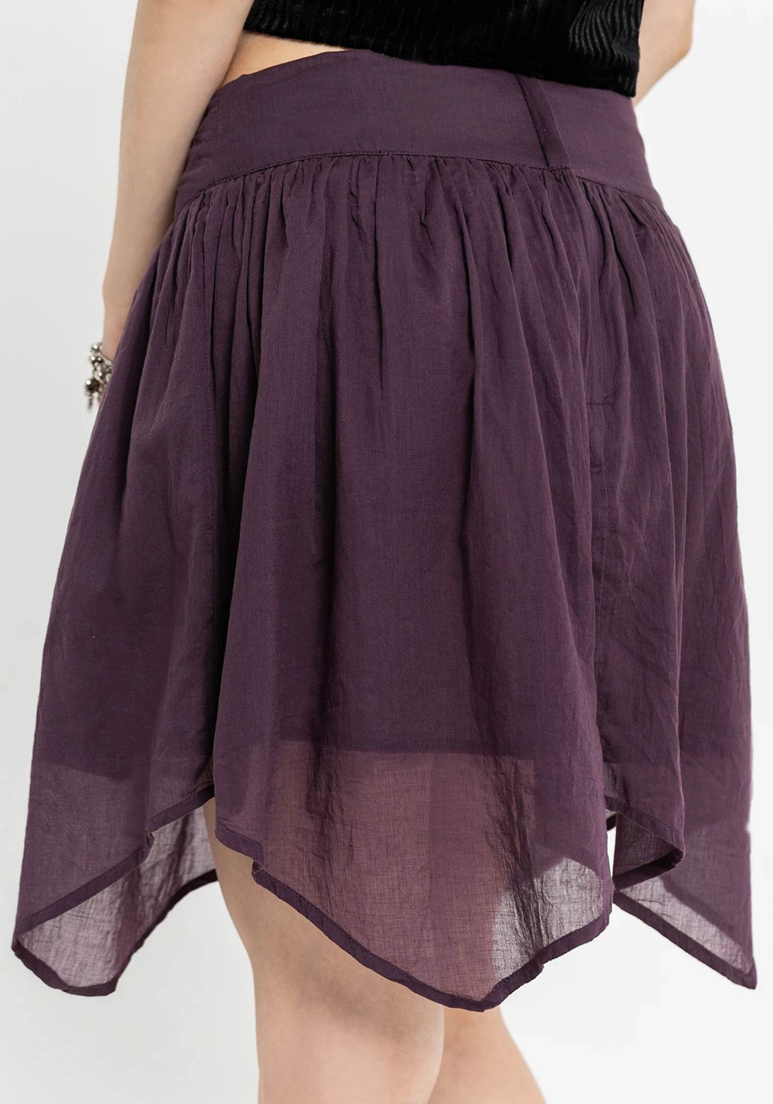 Eliza Textured Hanky Mini Skirt - Image 3