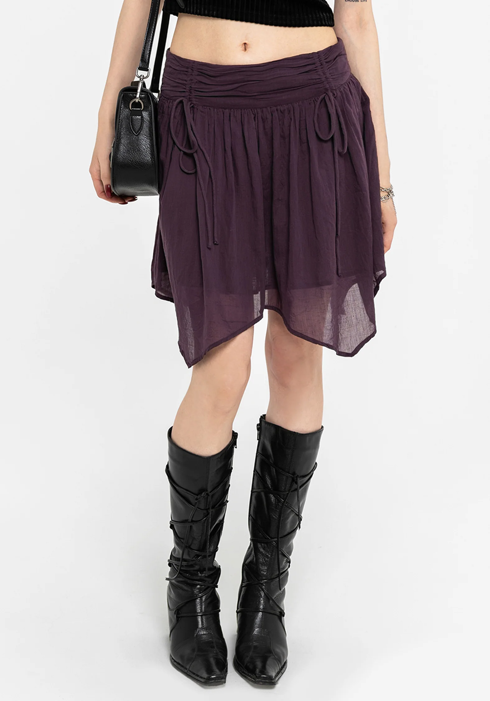 Eliza Textured Hanky Mini Skirt - Image 5