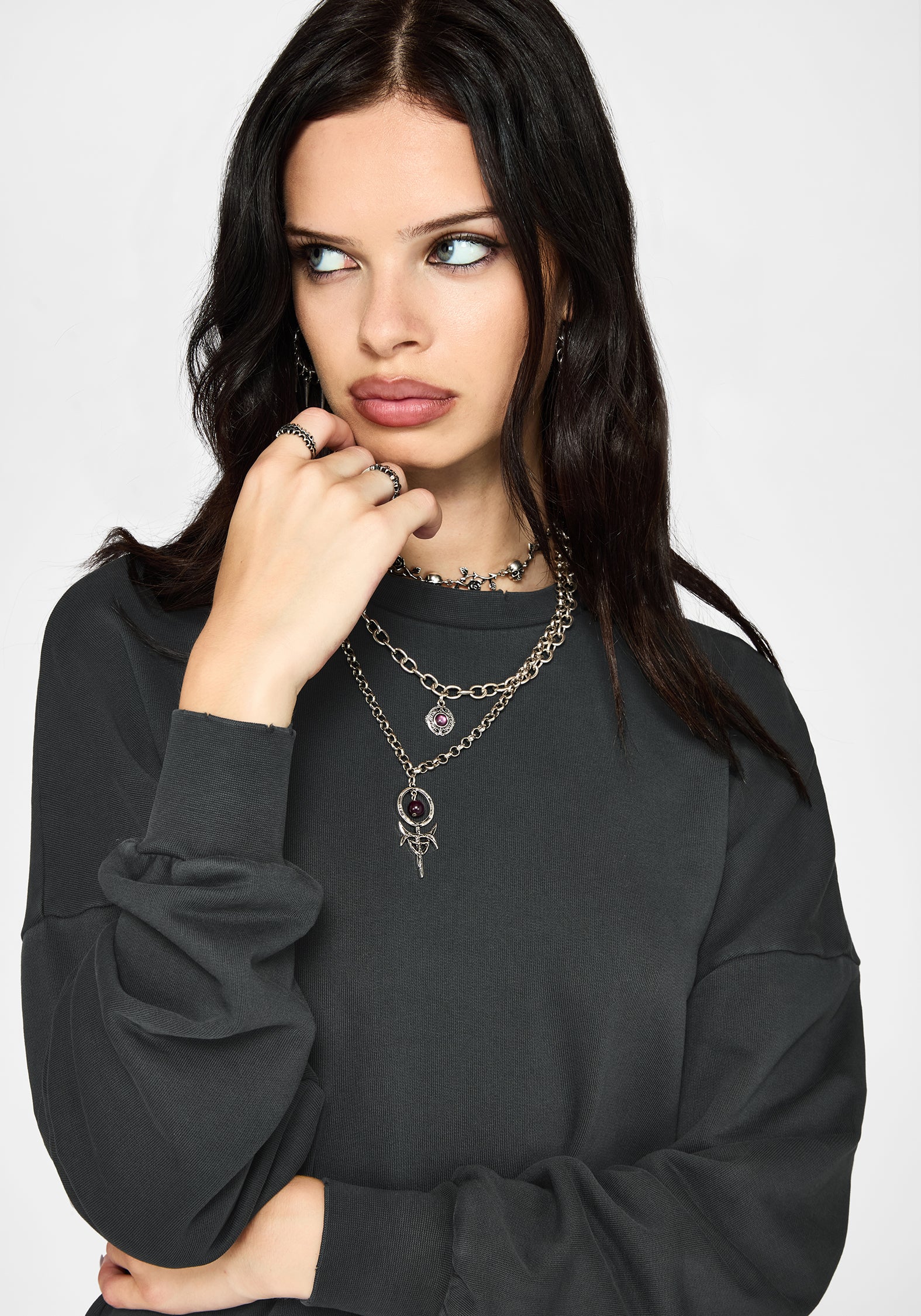 Erisda Lace Hem Sweater Dress - Image 7