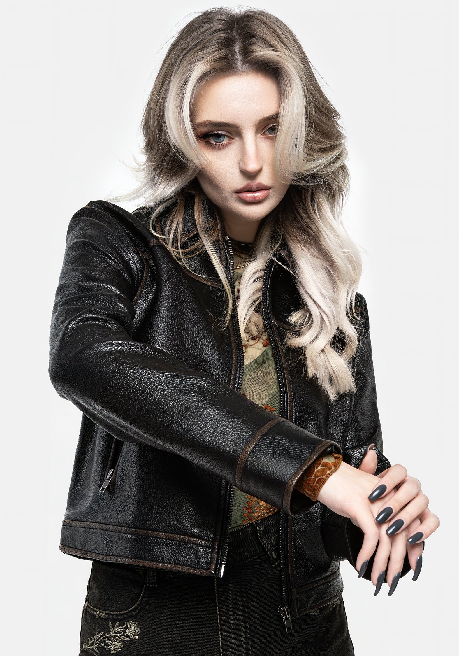 Ermania Kurz Kunst- Leder Jacke - Image 5