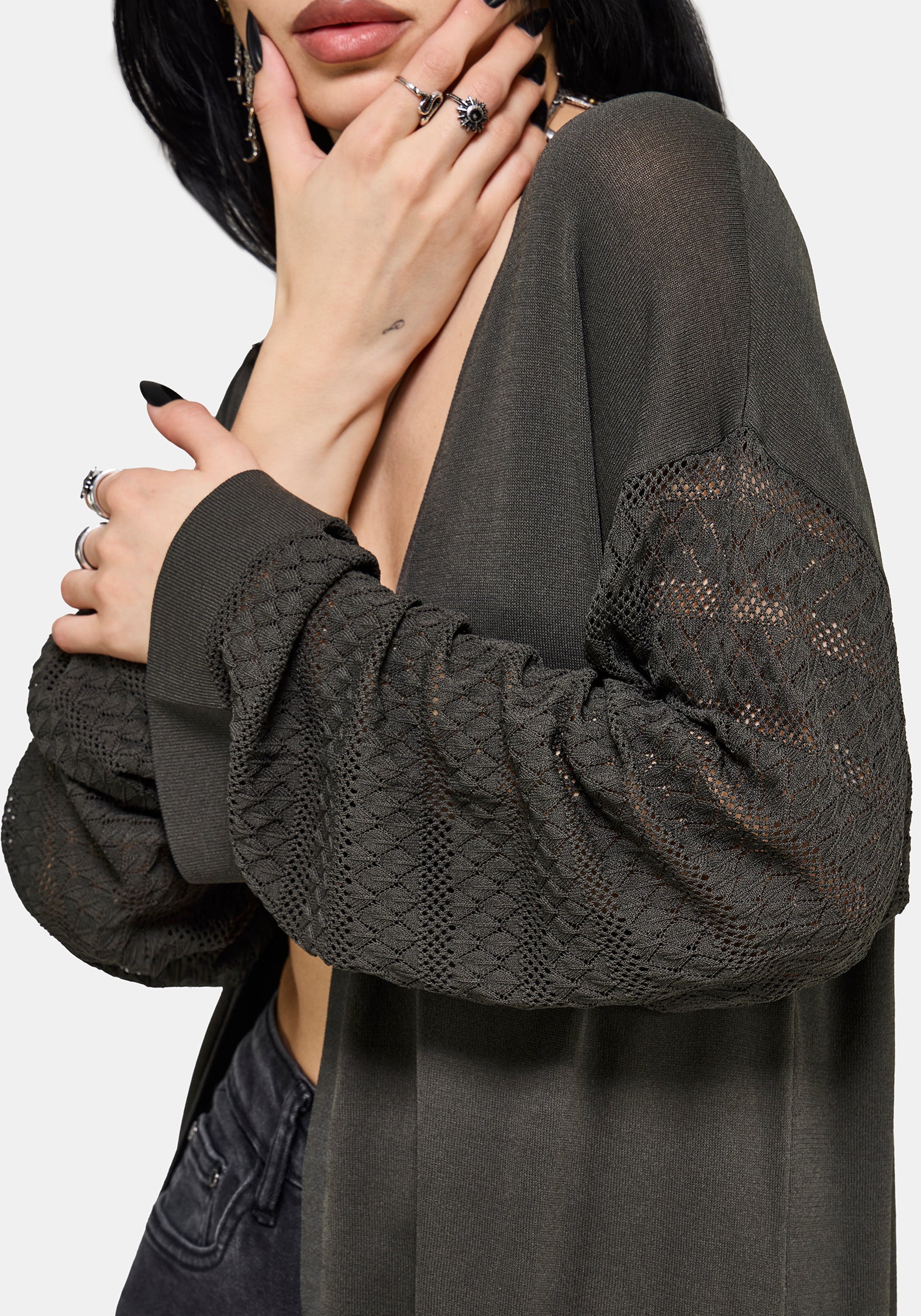 Evander Kosmisch Astrologie Lightweight Langschnitt Cardigan - Image 3
