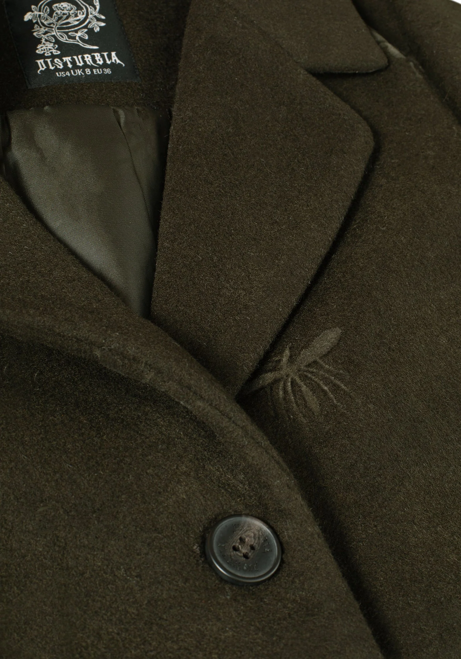 Evelyn Wool-Blend Käfer Geprägt Langschnitt Mantel - Image 8