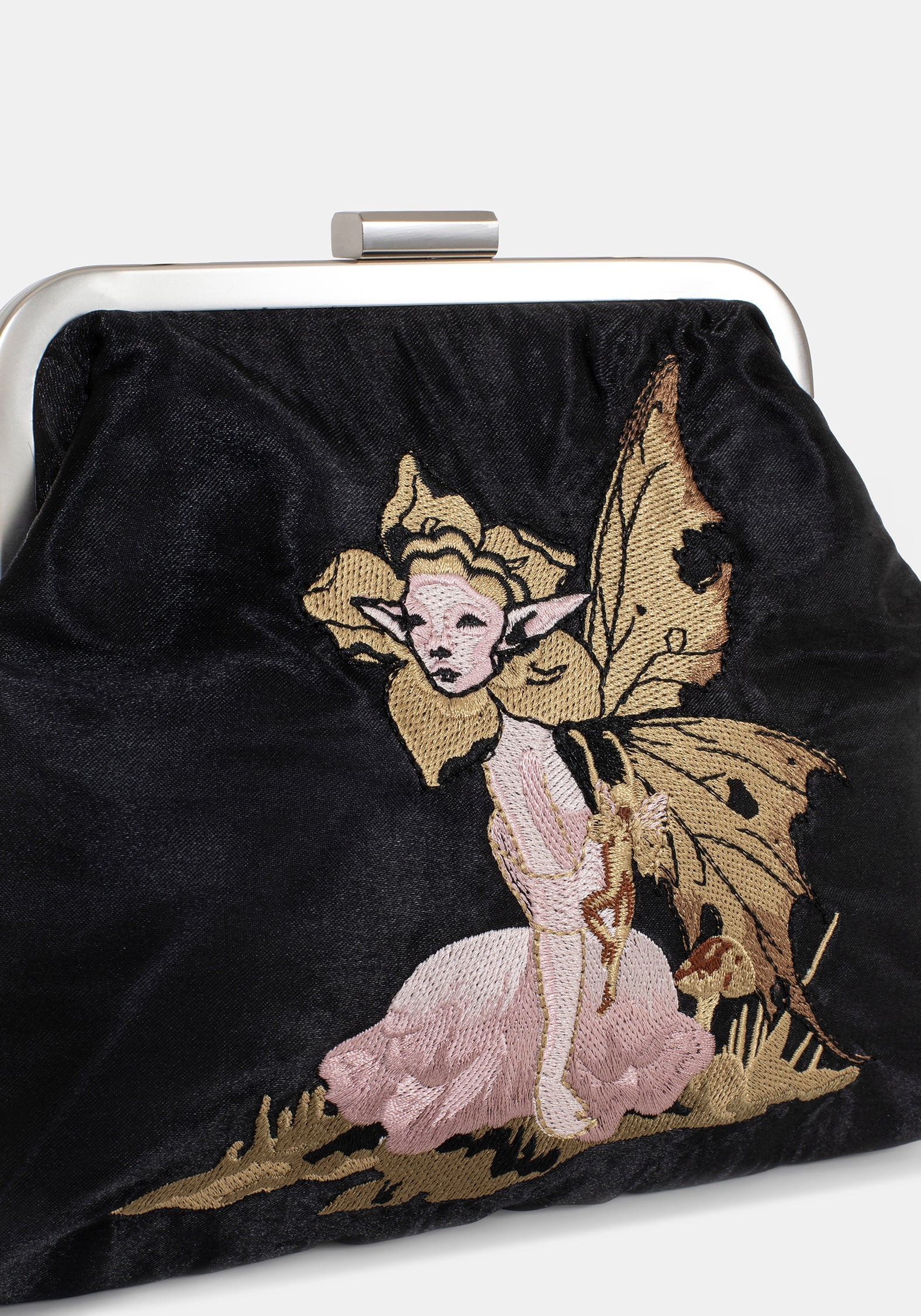 Faela Fairy Embroidered Satin Bag - Image 3