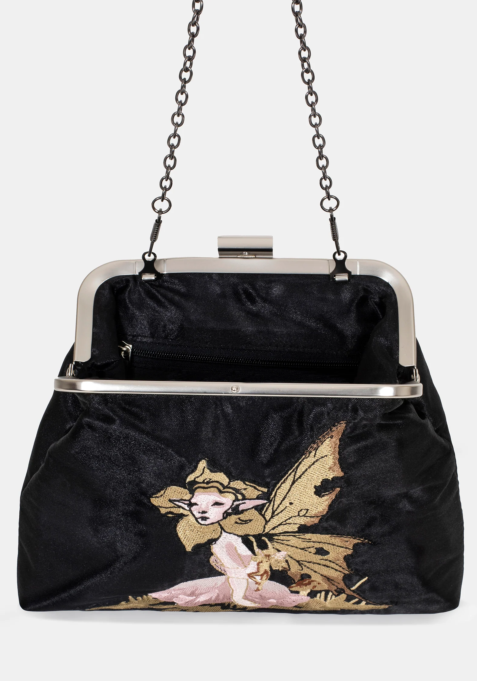 Faela Fairy Embroidered Satin Bag - Image 8