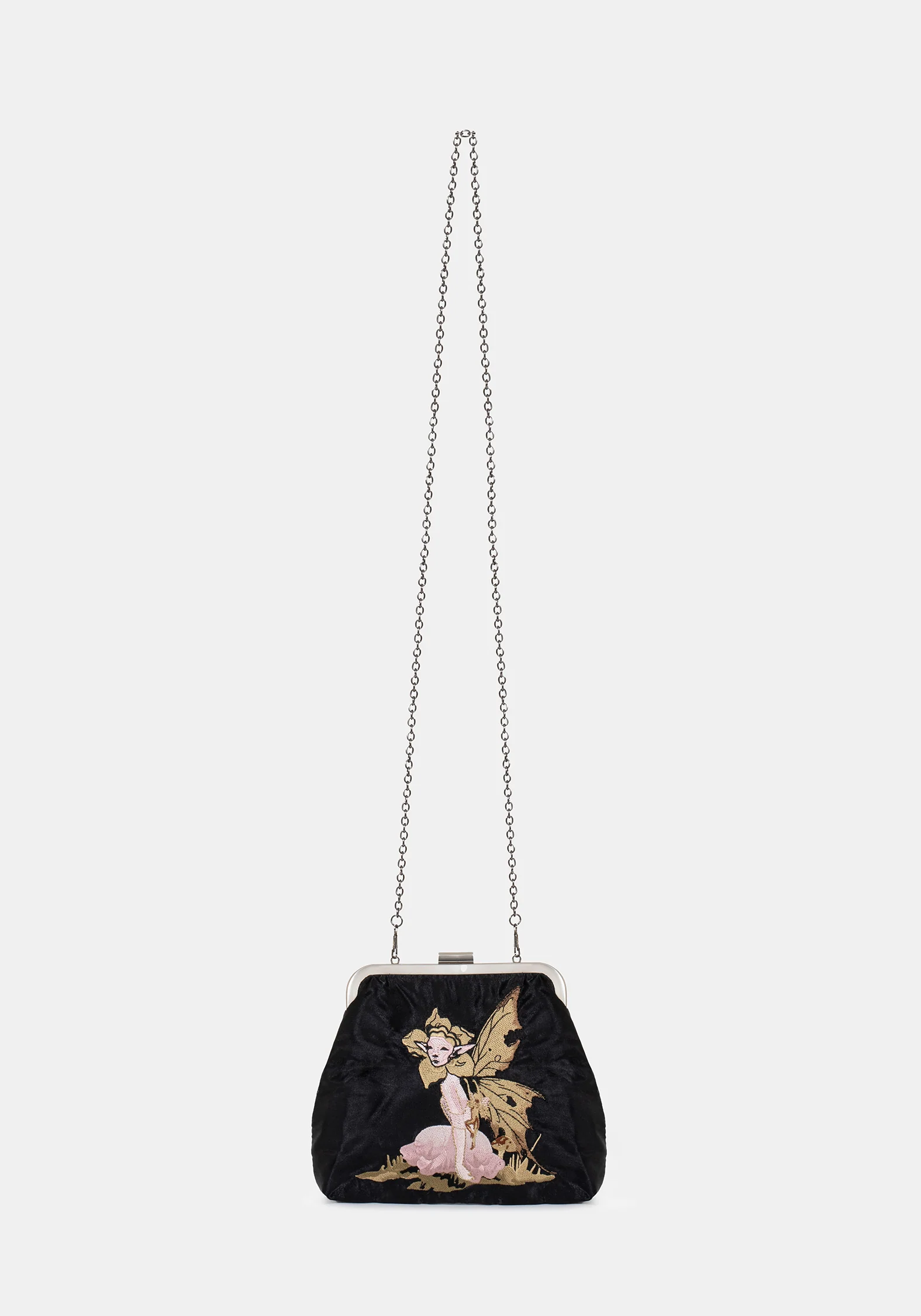 Faela Fairy Embroidered Satin Bag - Image 9
