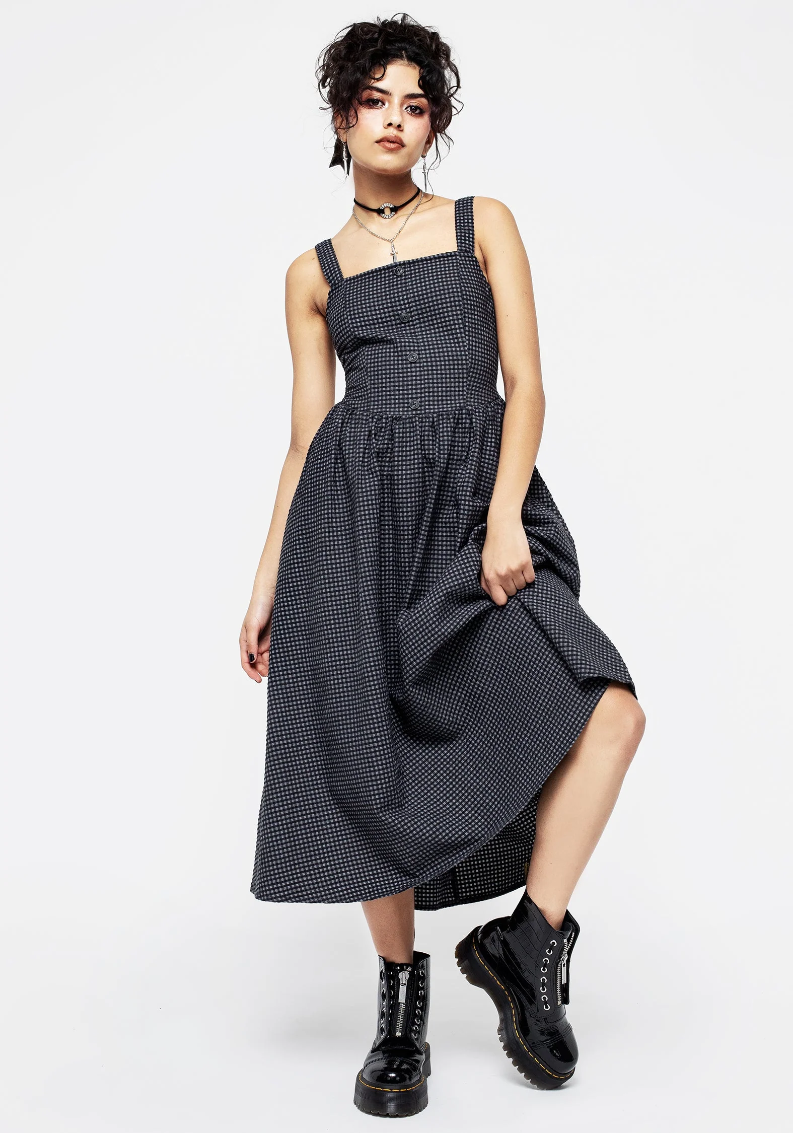 Faythe Schürze Midi Kleid - Image 7