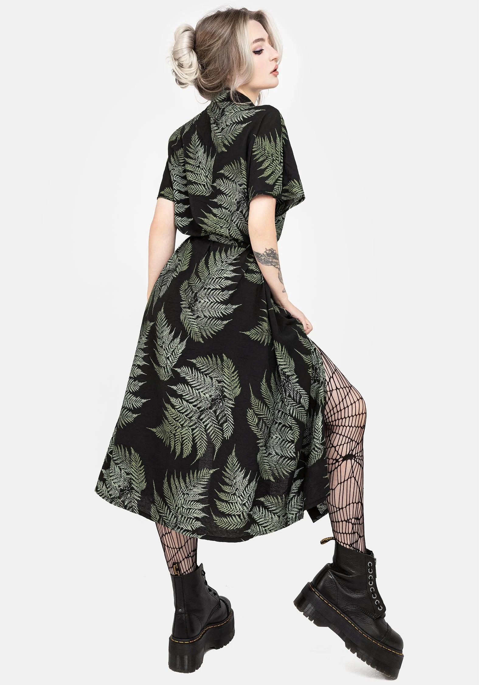Farn Midi Hemd Kleid - Image 3
