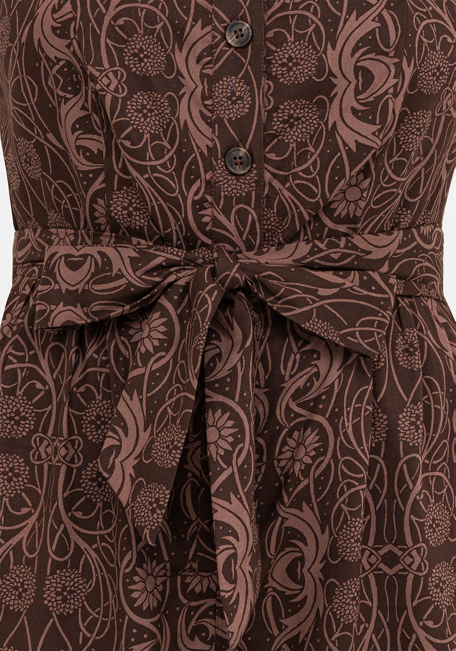 Fianna Weit Bein Overall - Braun - Image 2