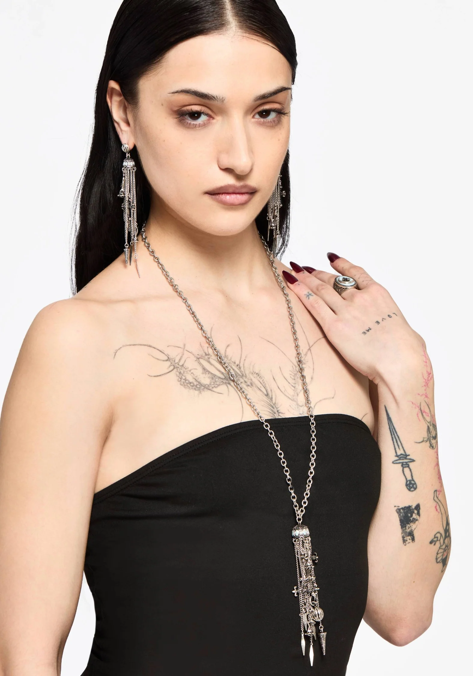 Flaren Charm Drop Earrings - Image 5
