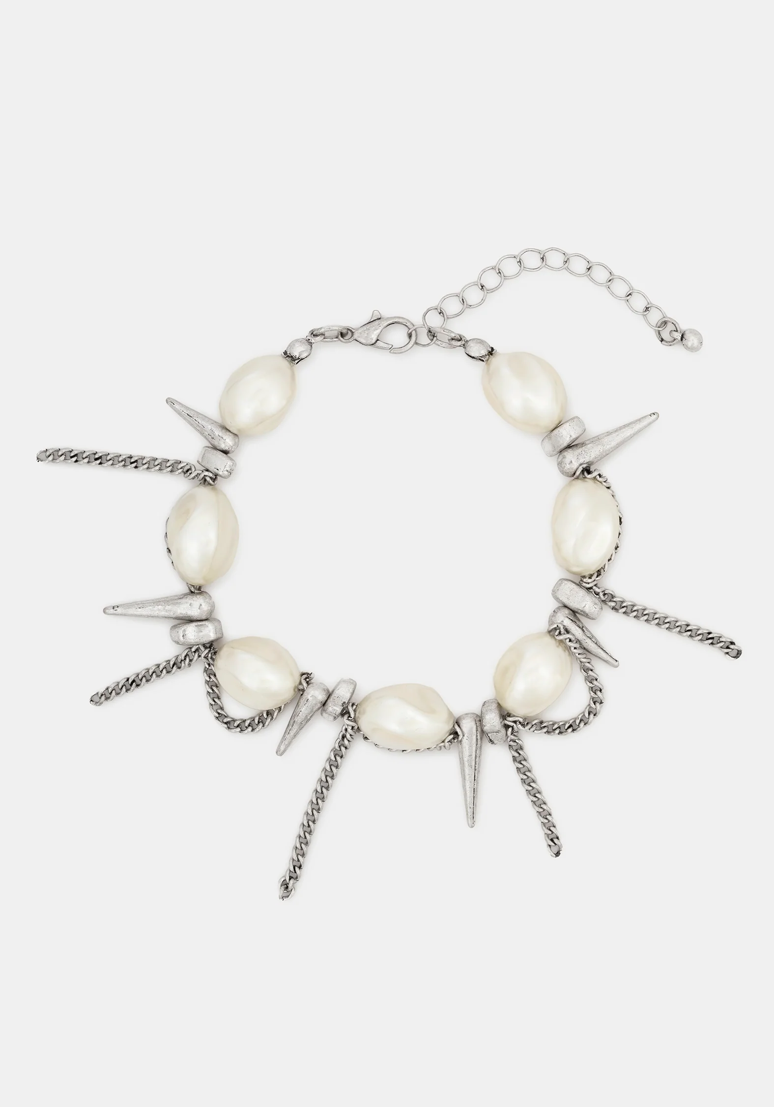 Flittex Spike Faux Pearl Bracelet - Image 4