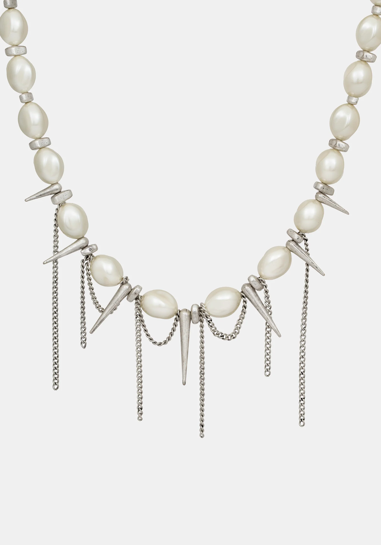 Flittex Spike Faux Pearl Choker