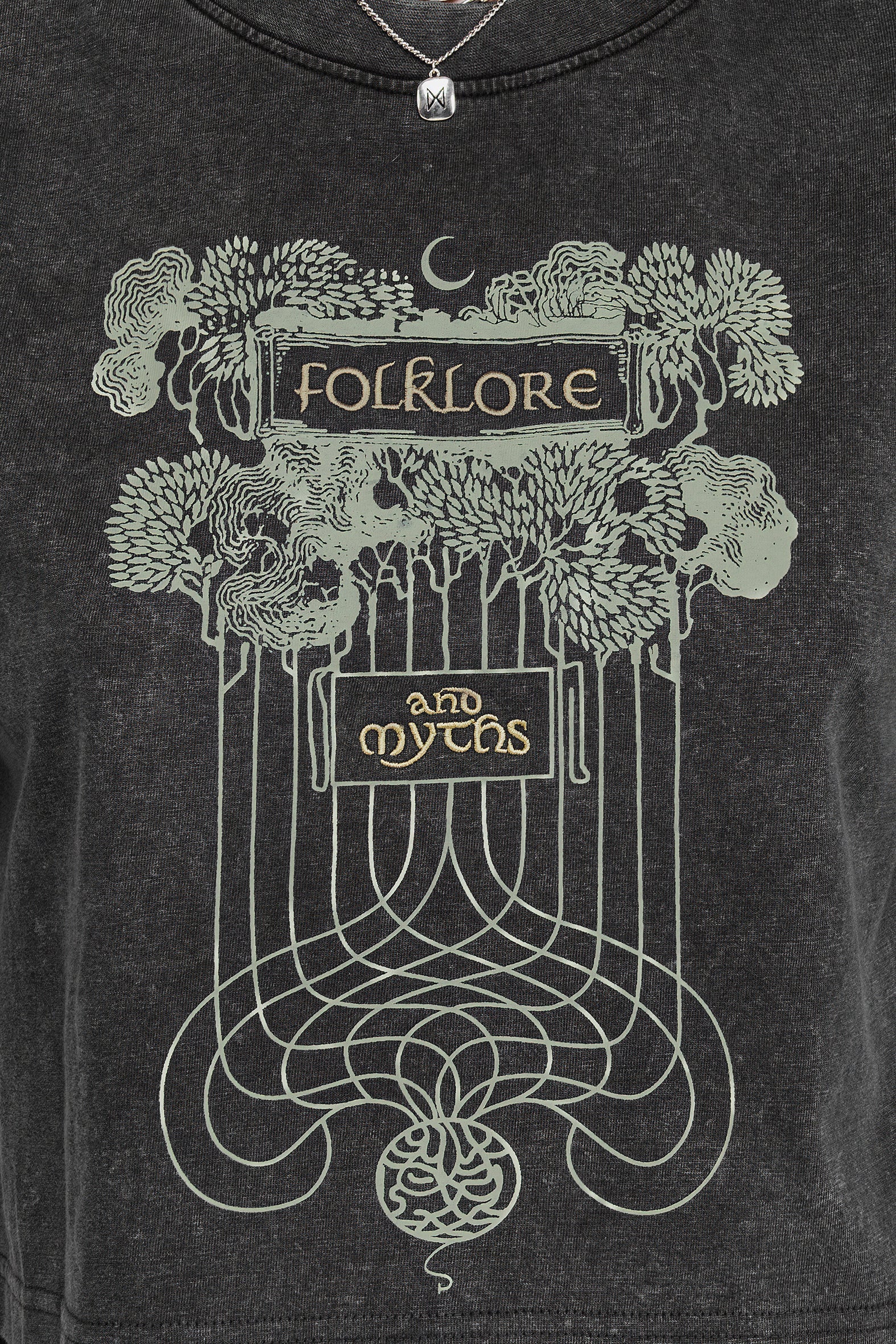 Folklore Kastenförmig Kurz T-Shirt - Image 2