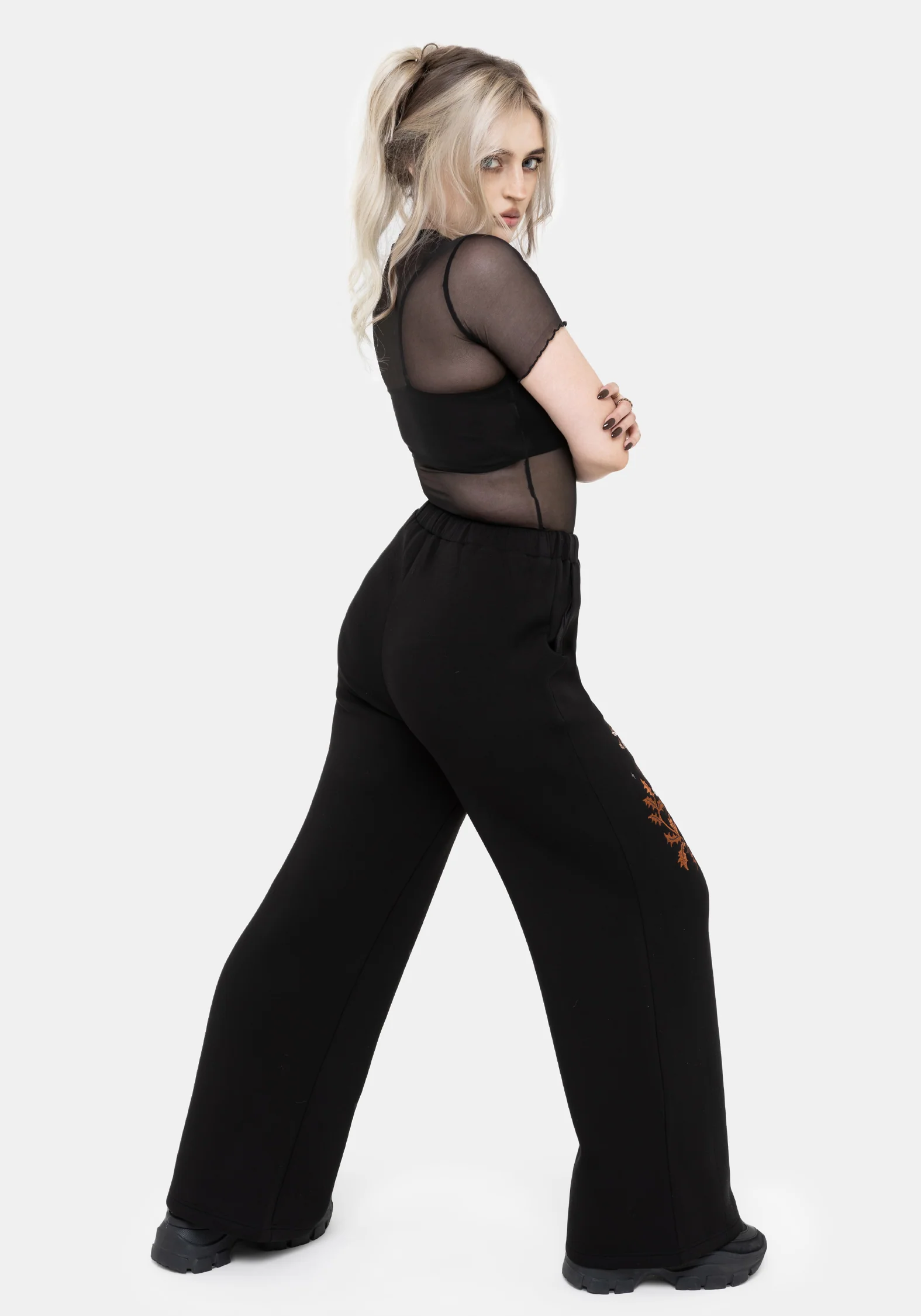 Fingerhut Bestickt Gerade Bein Jogger - Image 3