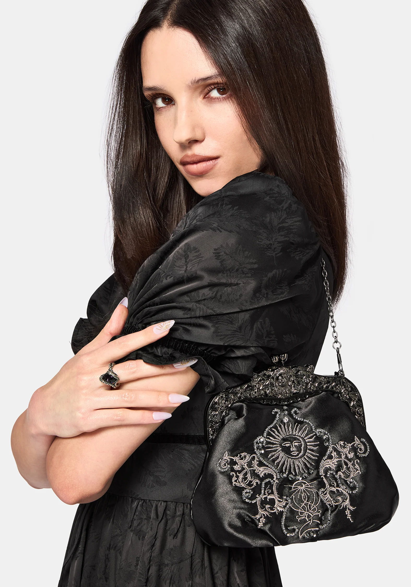 Gaia Celestial Print Pouch Bag - Image 2