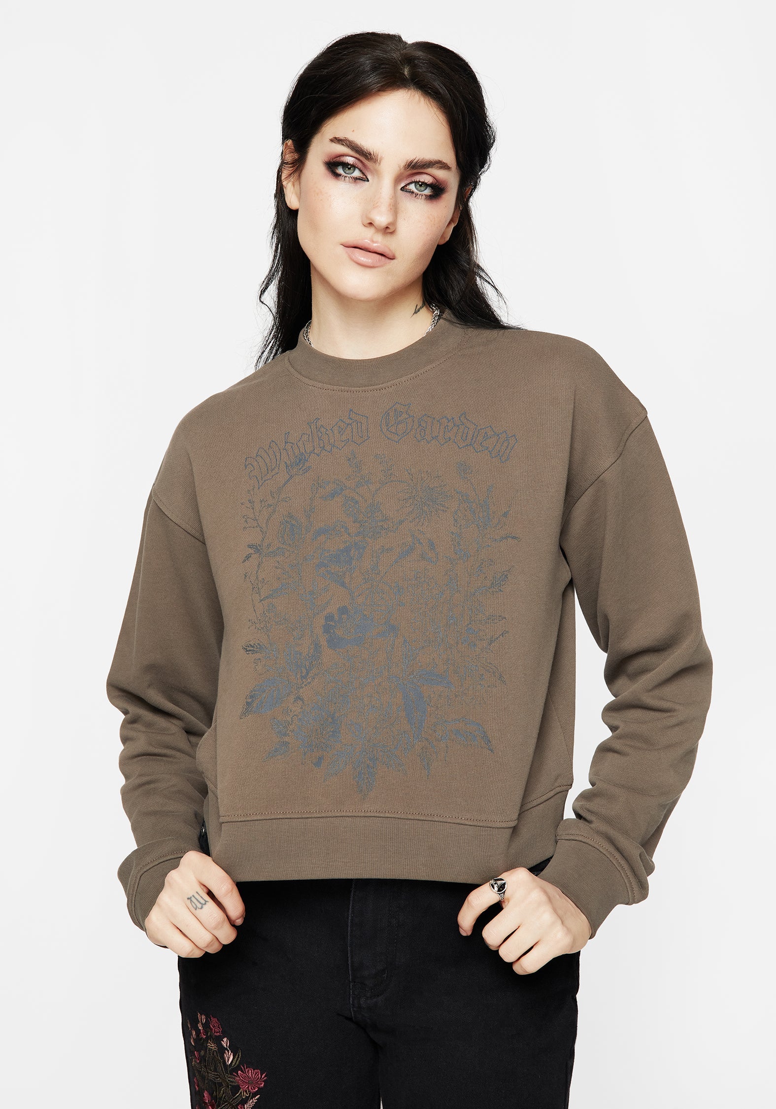 Galerina Grafik Druck Baumwolle Sweatshirt - Image 5
