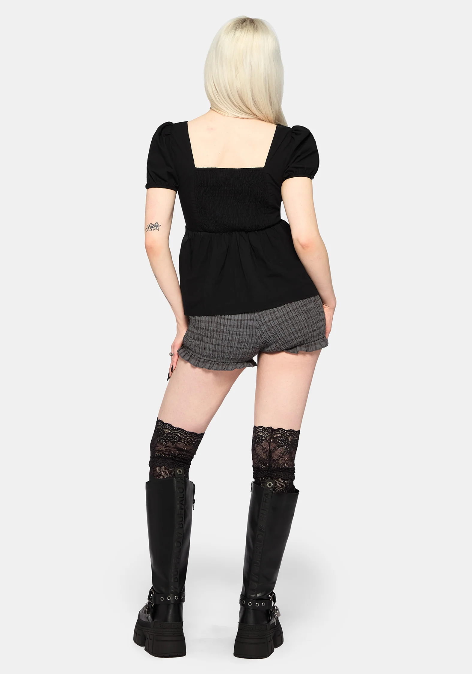 Genevra Bestickt Babydoll Top - Image 5