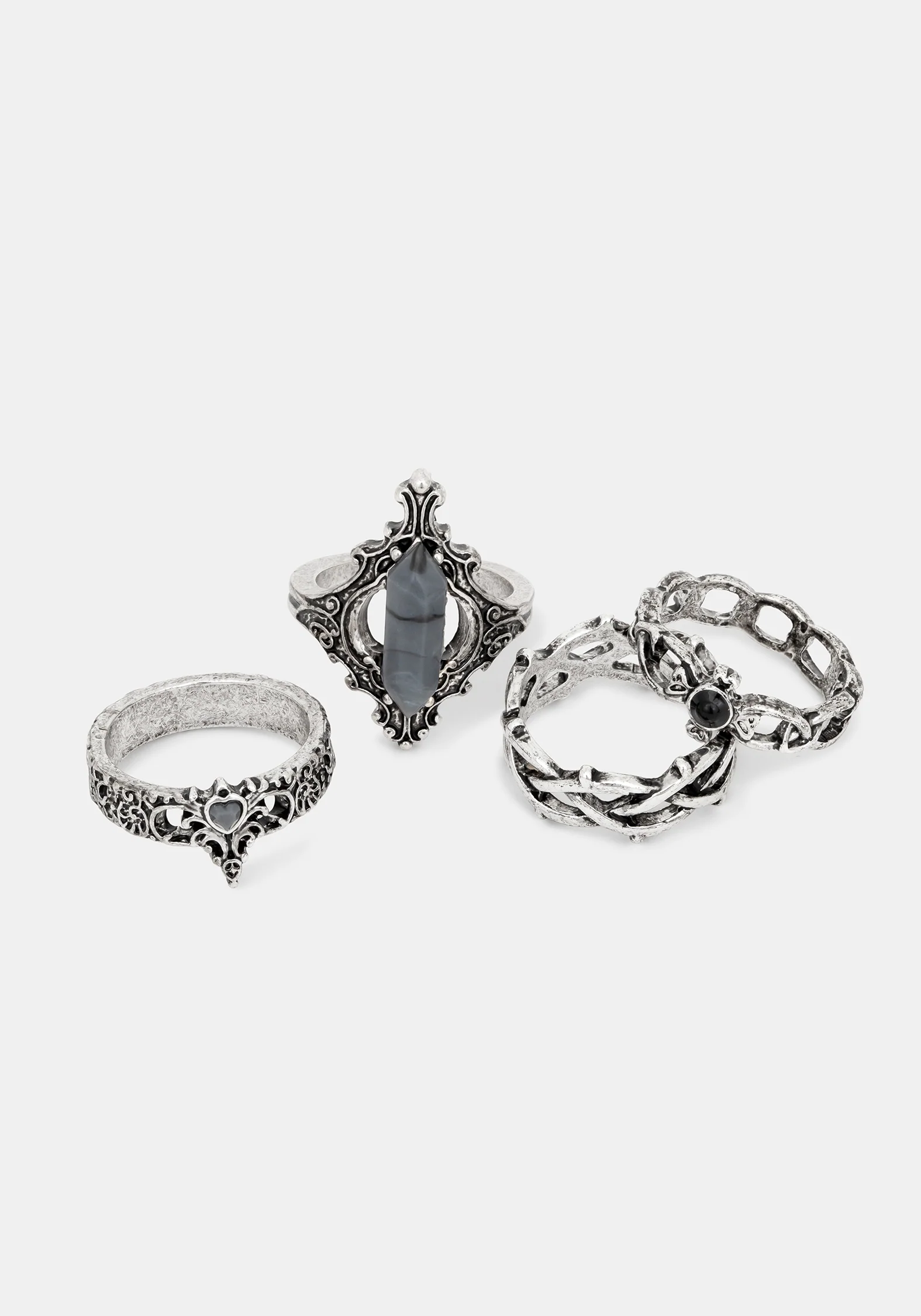 Gothique Verschiedenes Ring Set - Image 4