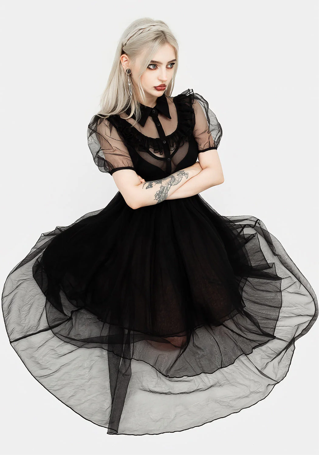 Headhunter Rüsche Passe Kleid - Image 7