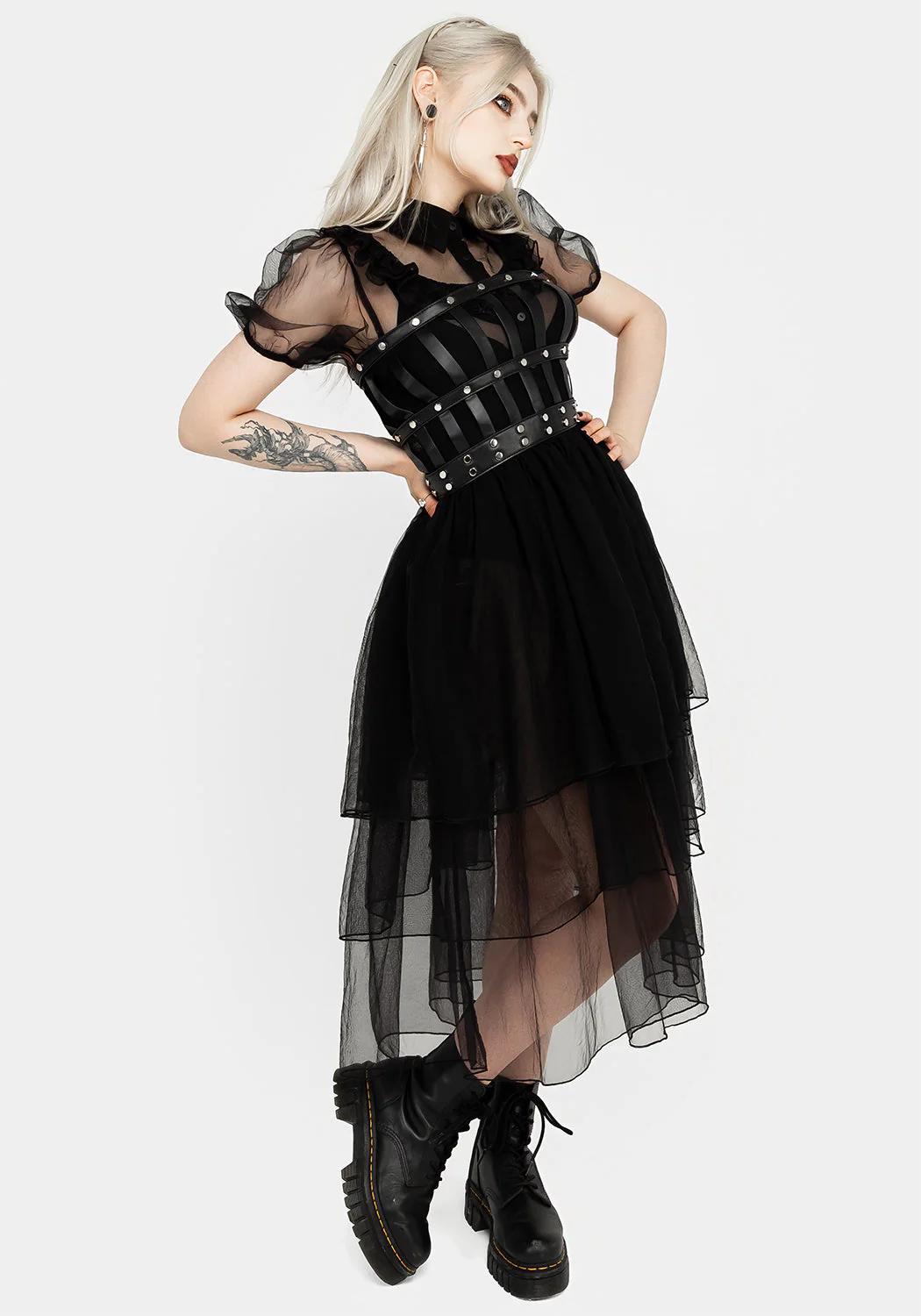 Headhunter Rüsche Passe Kleid - Image 9