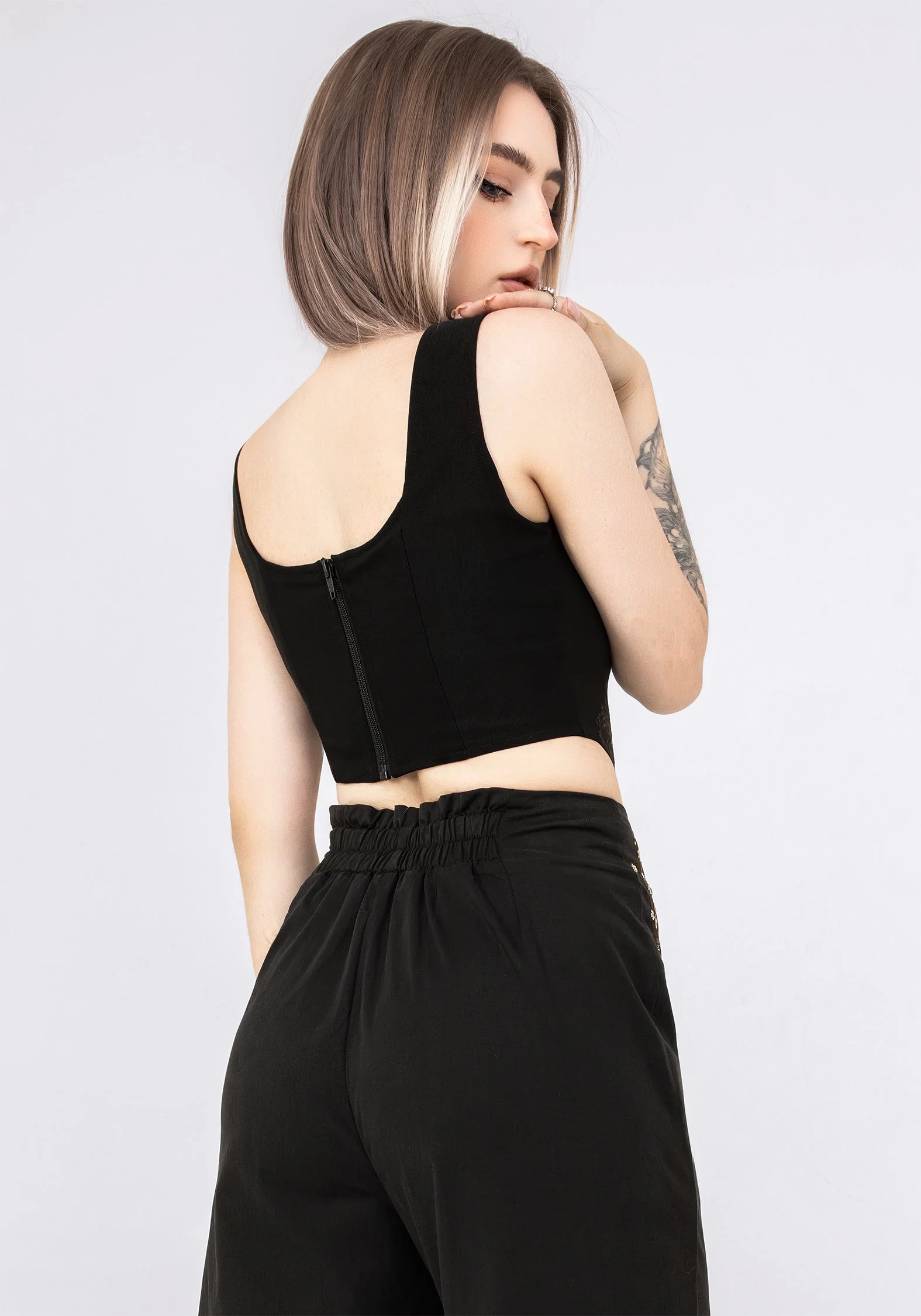 Helena Bestickt Korsett Top - Image 3