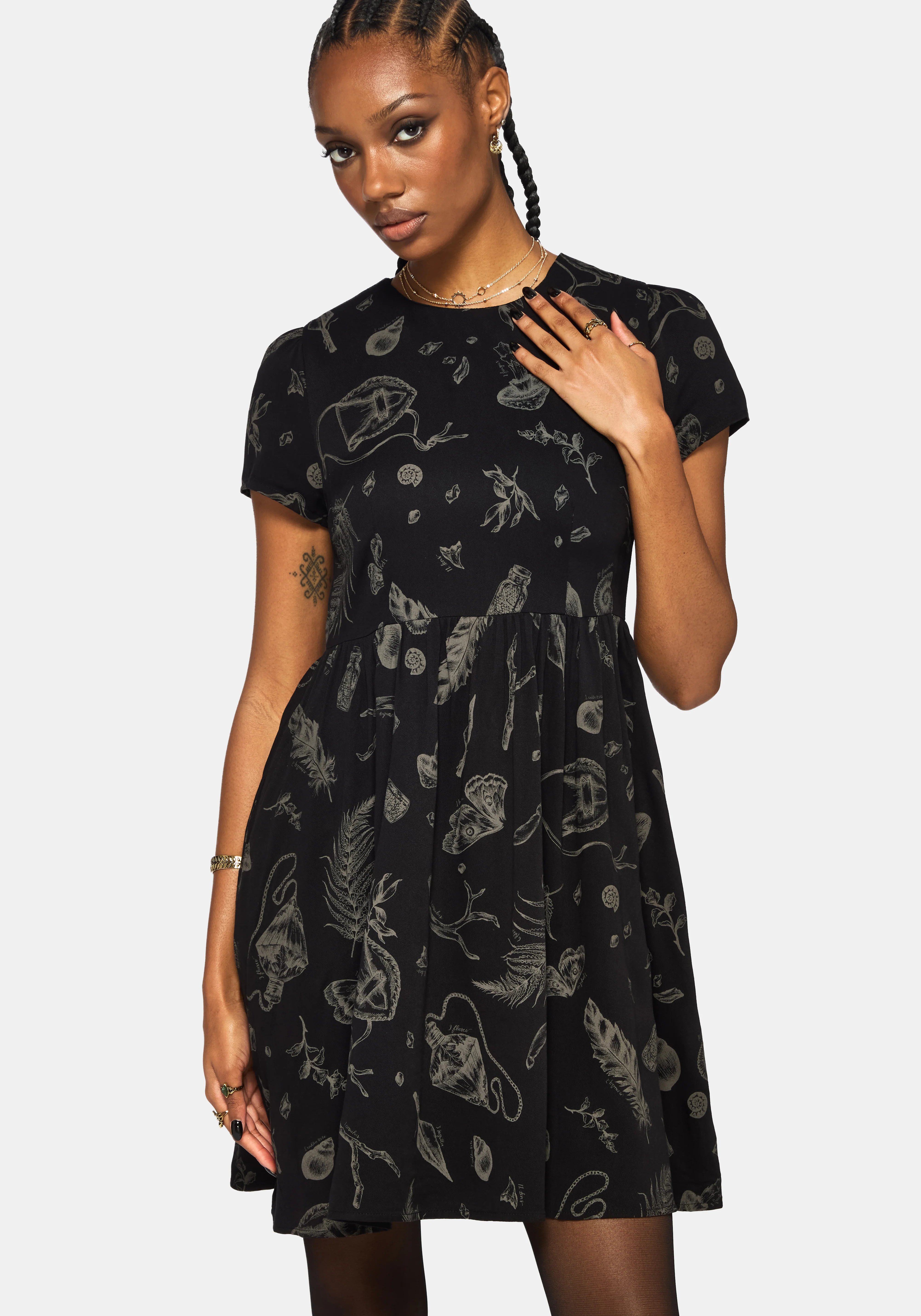 Helena Hochland Futtersuche Mini Skater Kleid